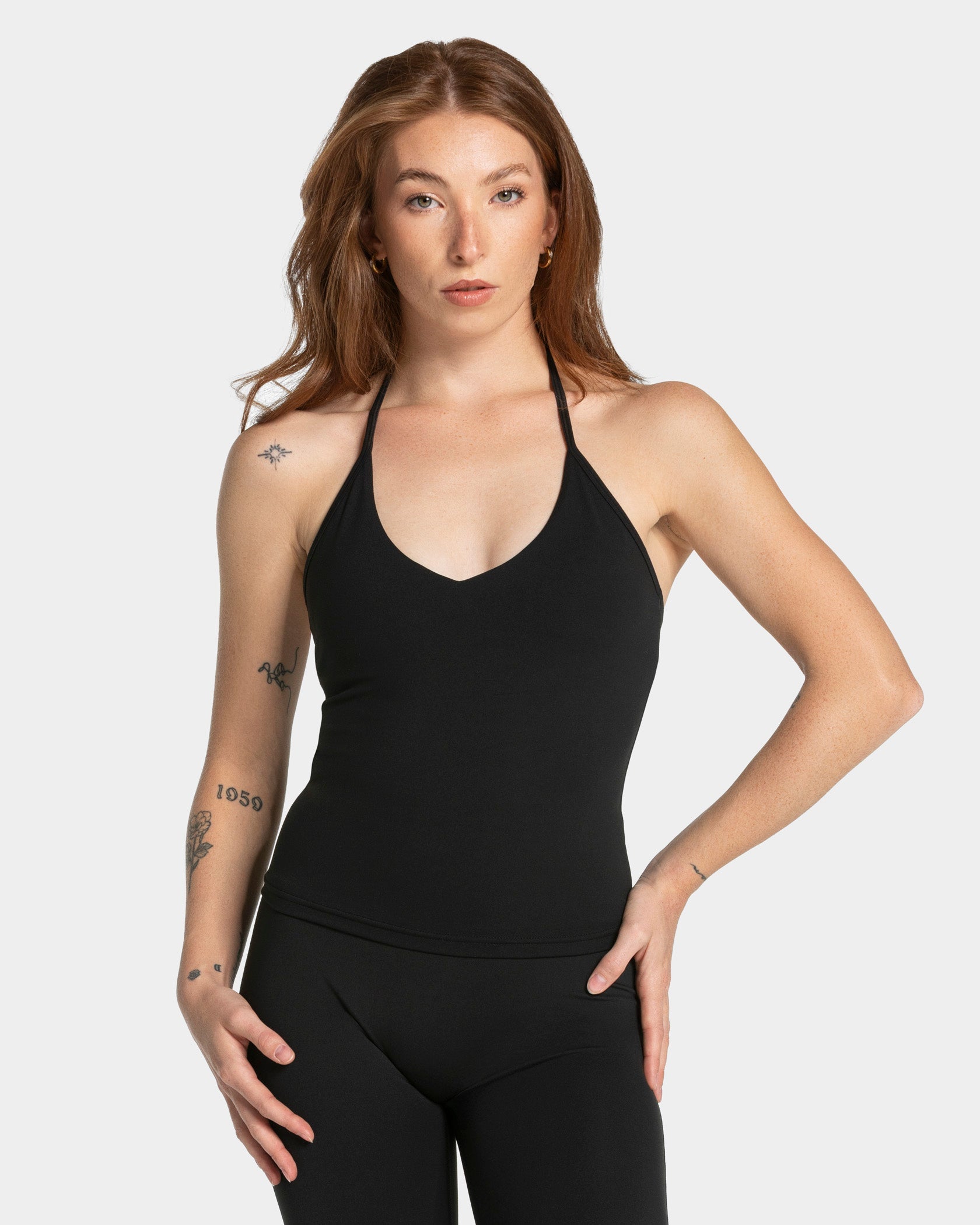 Allrounder Neckholder Cami Top "Schwarz"