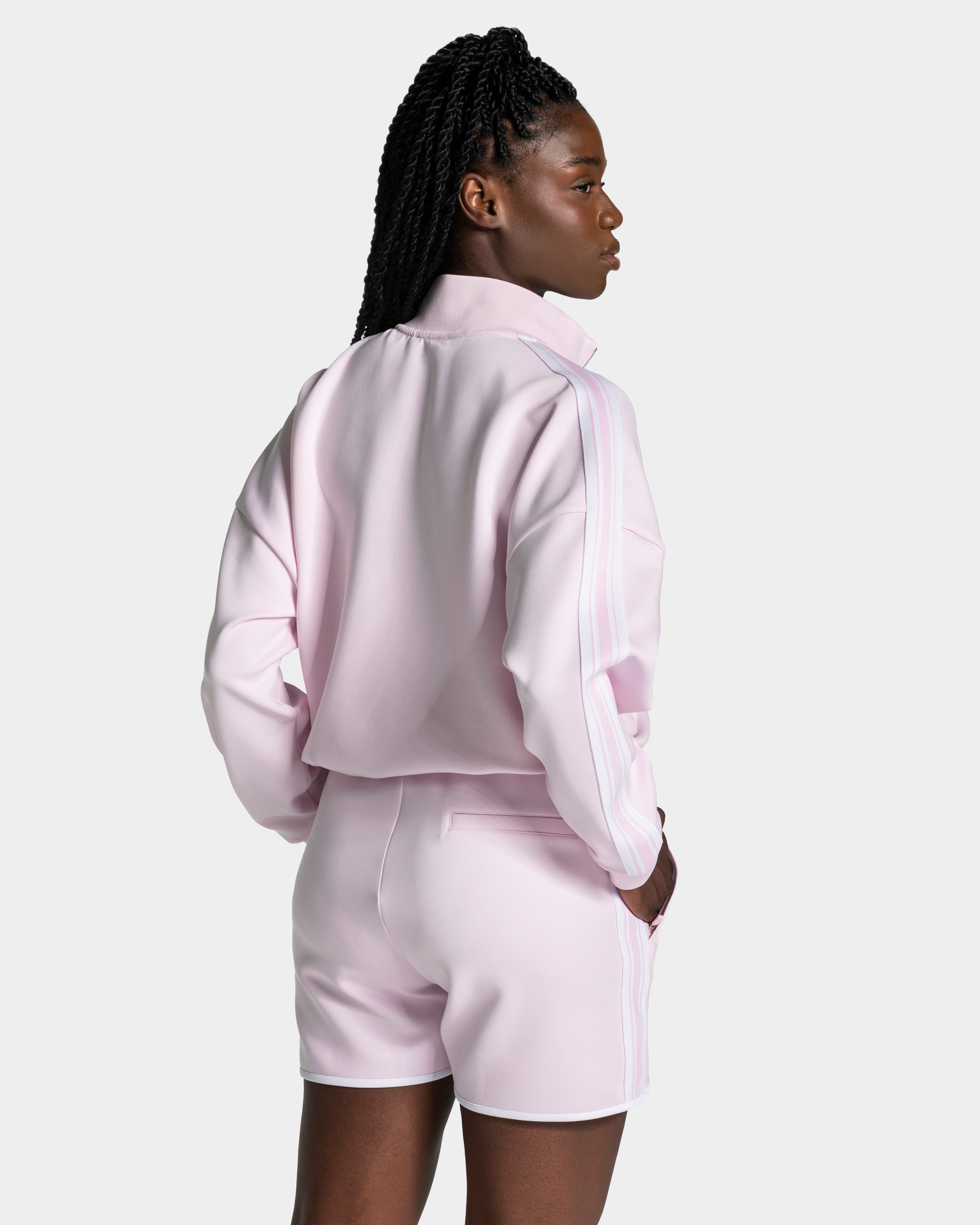 Club Cropped Zip Jacke "Blossom"