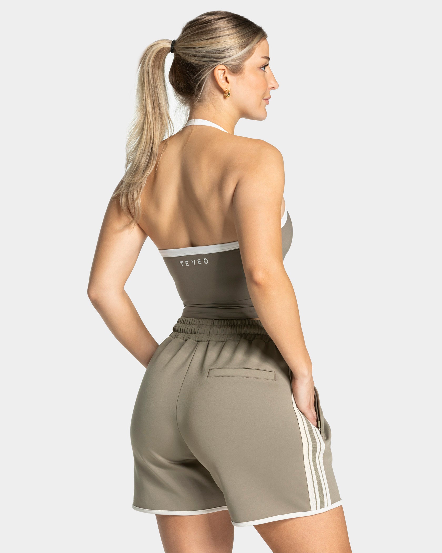 Club Neckholder Top "Khaki"