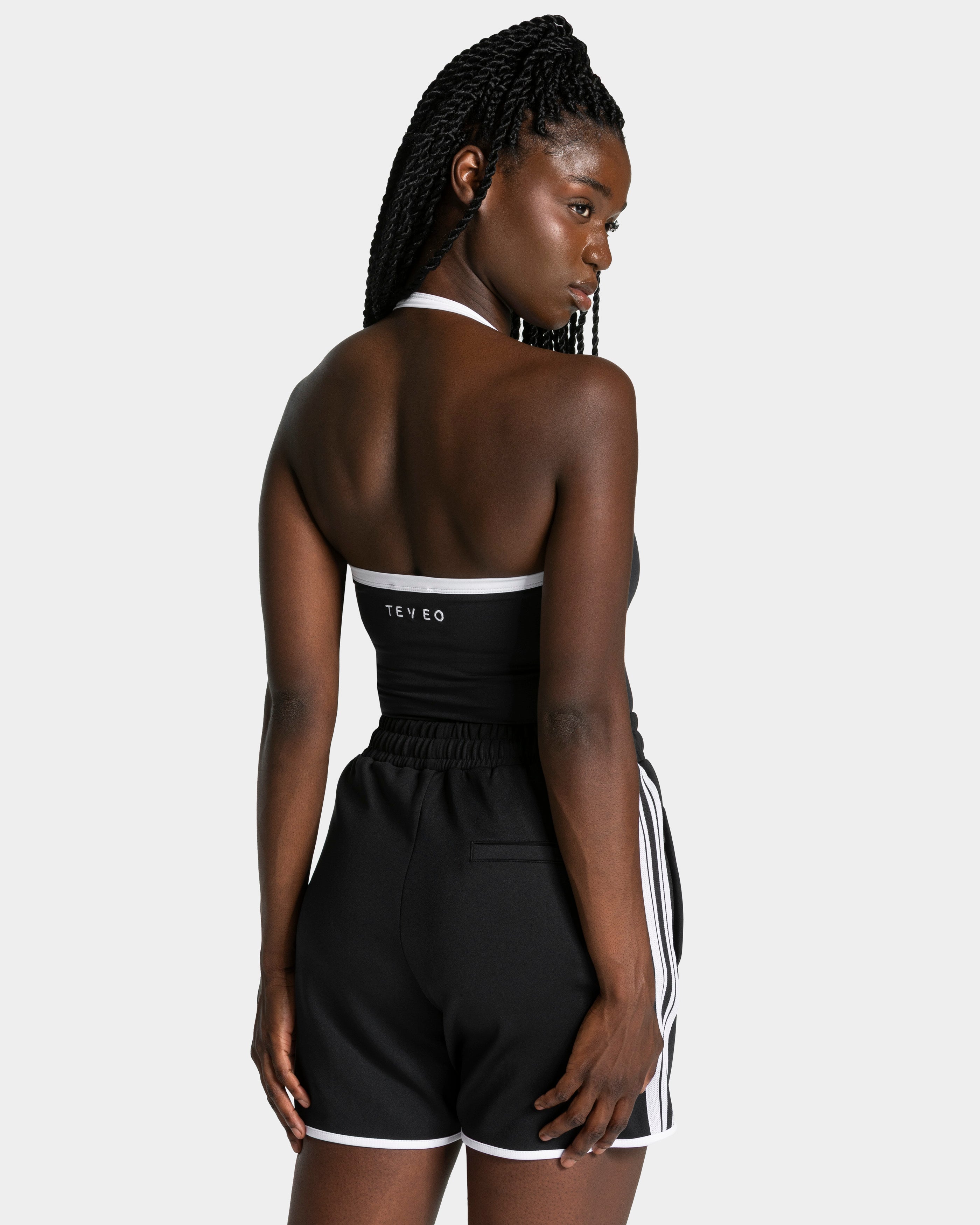 Club Neckholder Top "Schwarz"