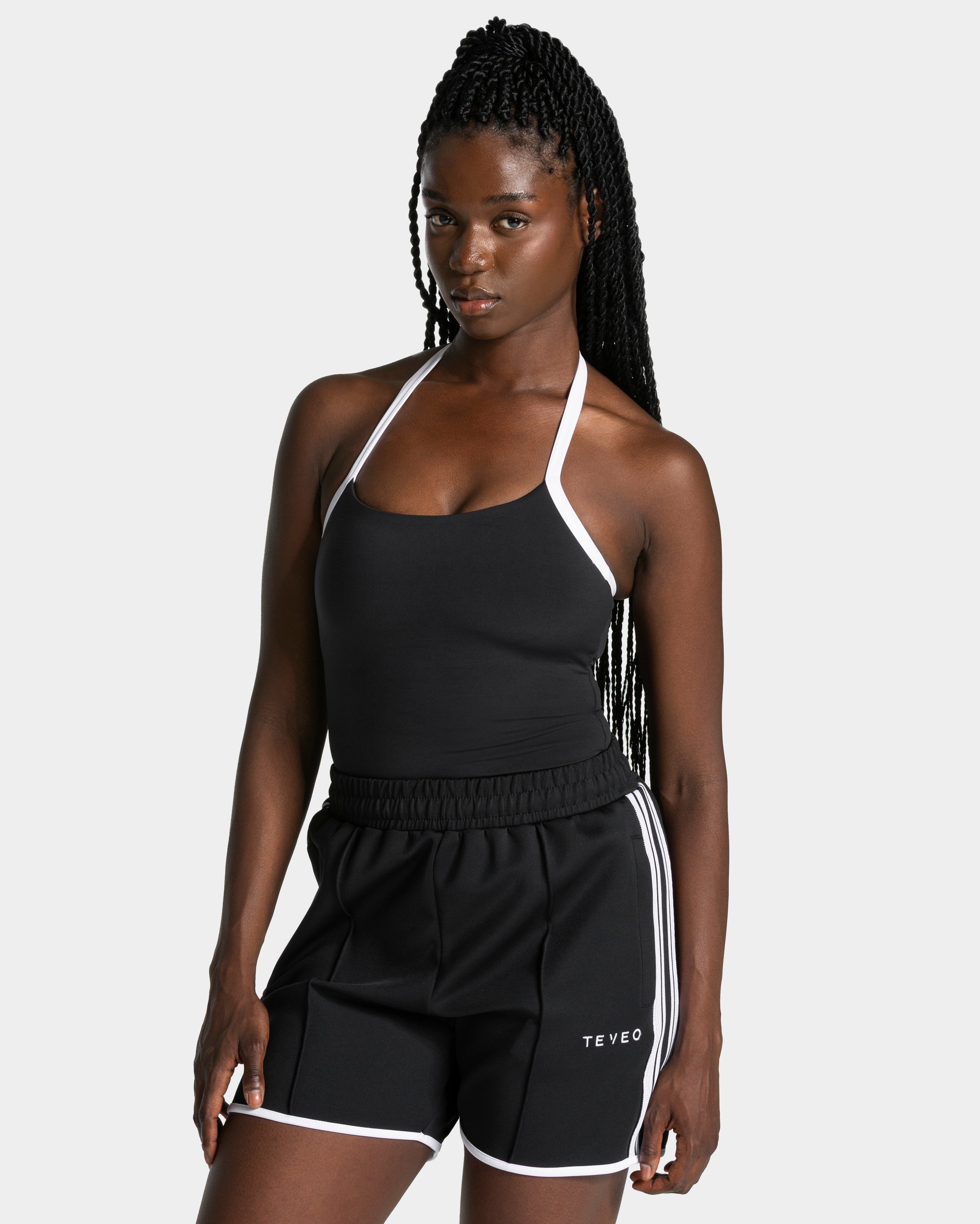 Club Neckholder Top "Schwarz"