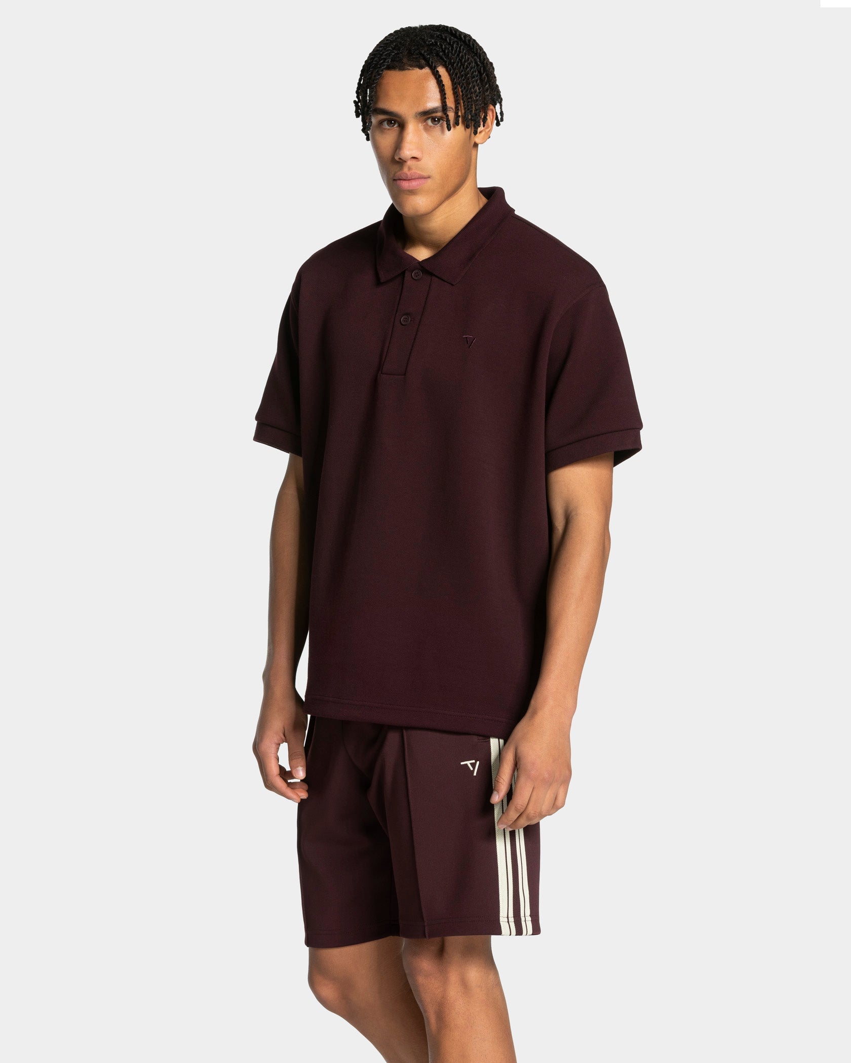 Club Oversized Polo "Merlot"
