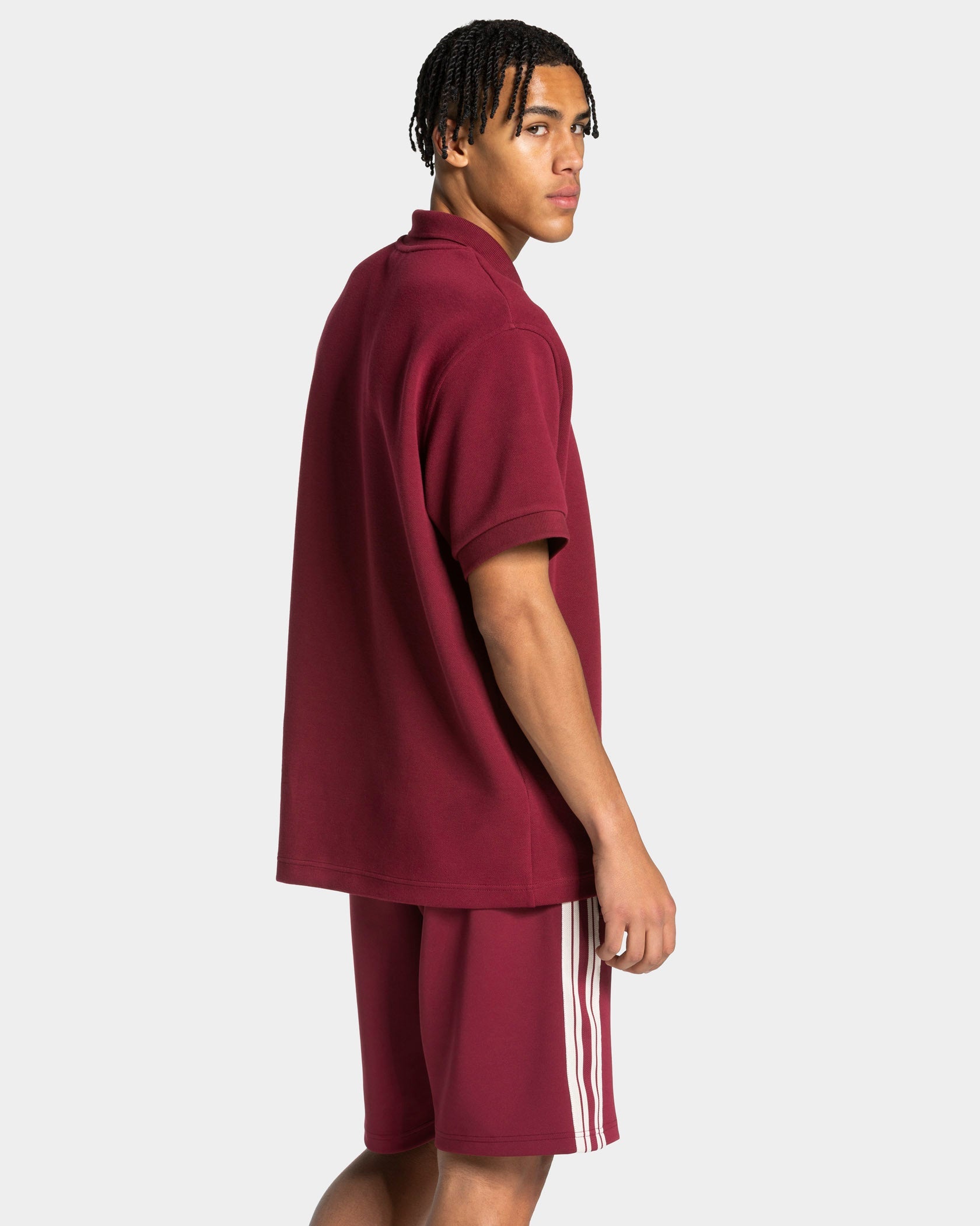 Club Oversized Polo "Weinrot"