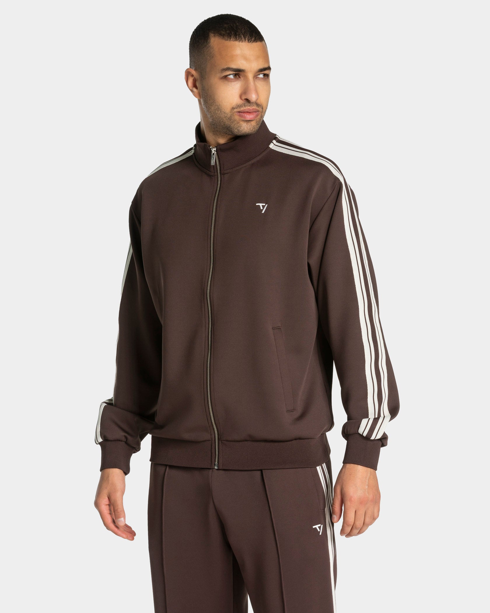 Club Zip Jacke "Espresso"