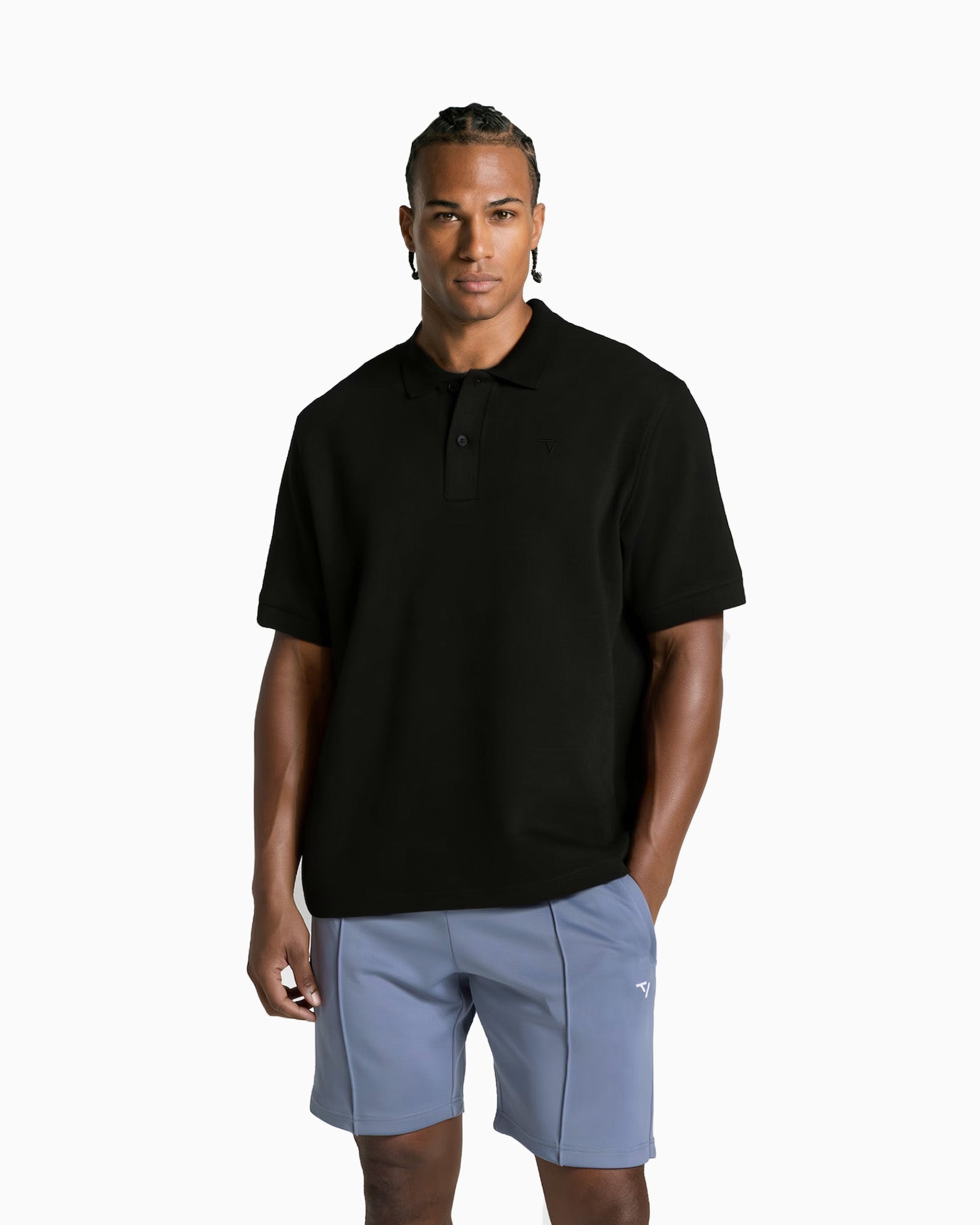 Club Oversized Polo "Schwarz"