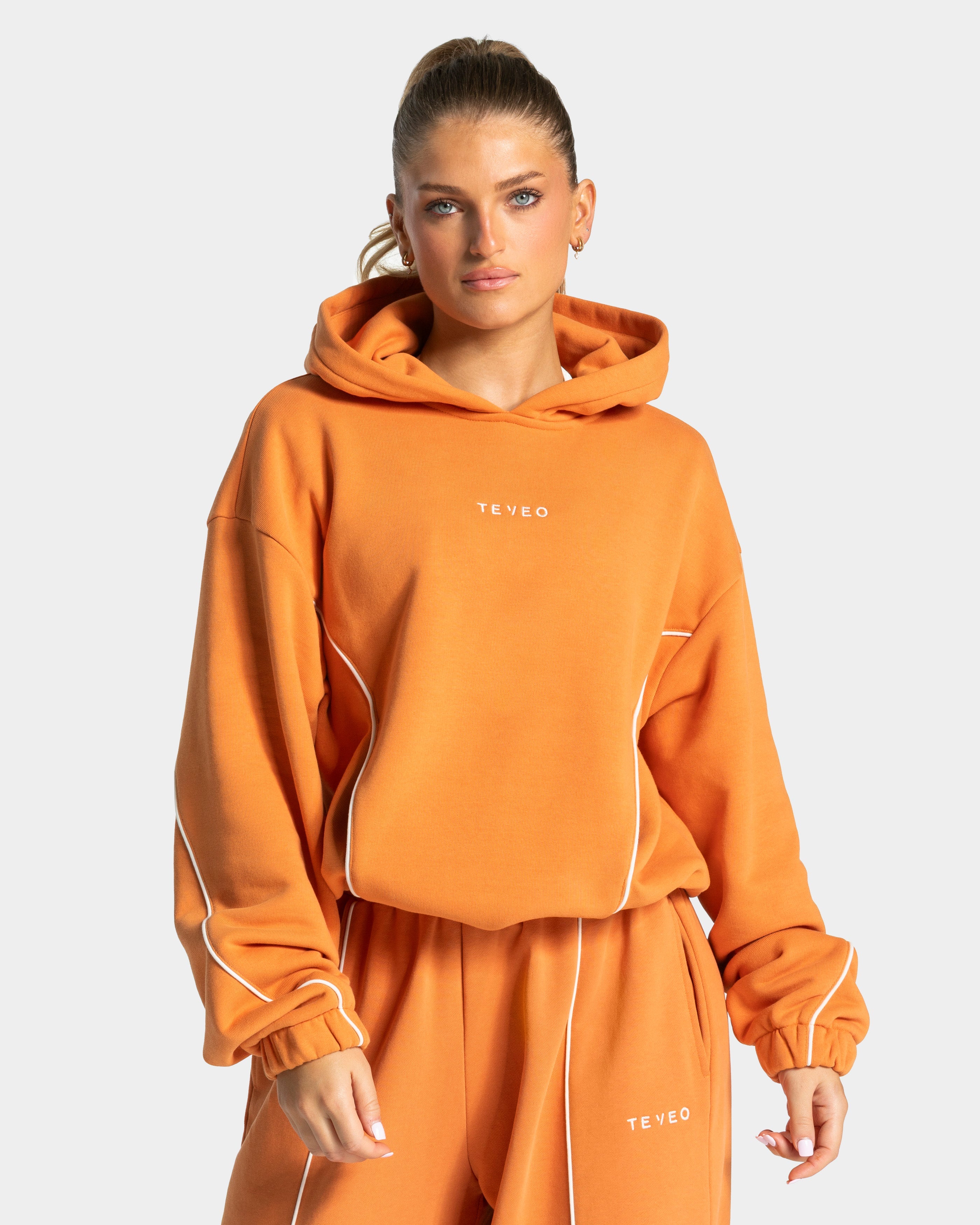 Contrastline Hooded Sweater "Pumpkin Spice"