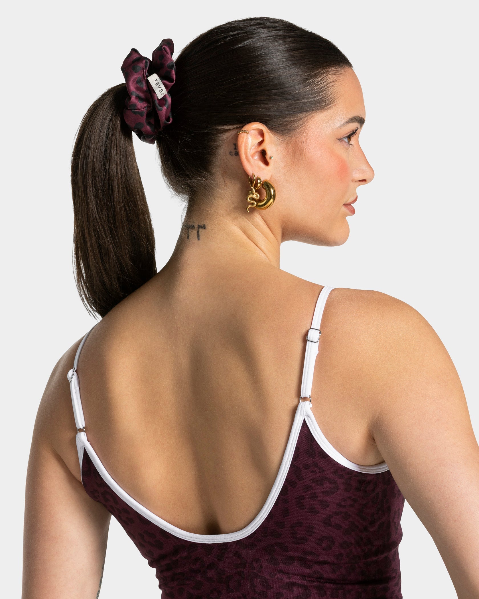 Contrastline Scrunchies (2er-Pack) ''Leo - Merlot''
