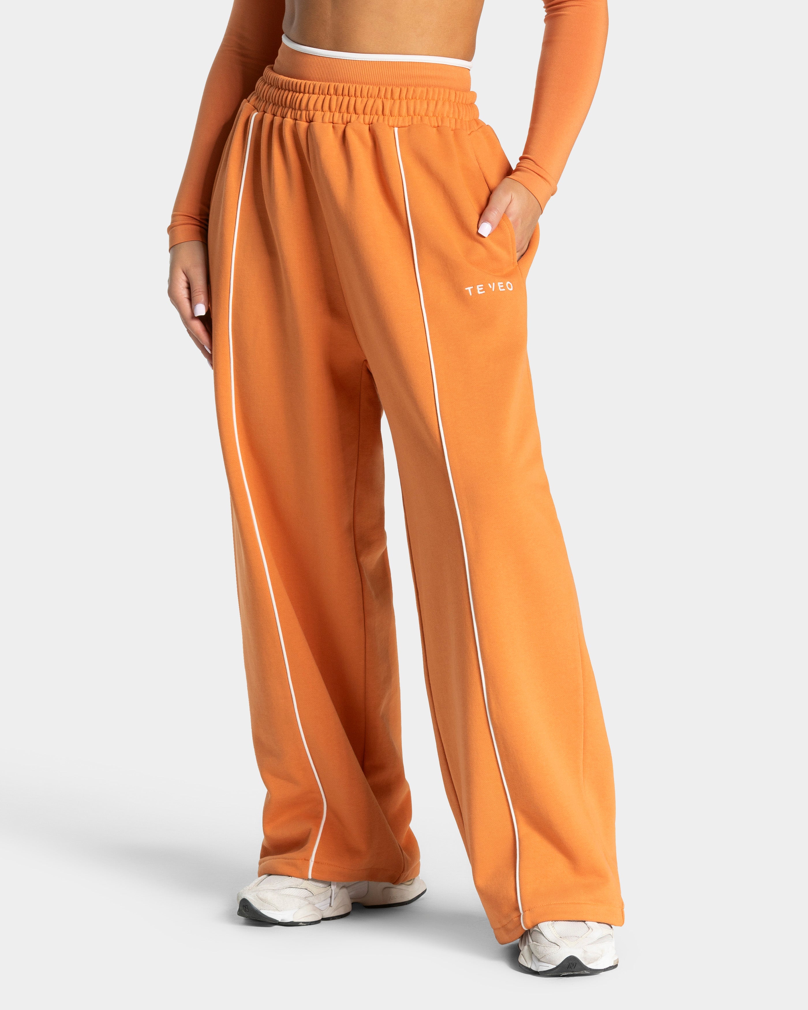 Contrastline Wide Leg Jogger "Pumpkin Spice"
