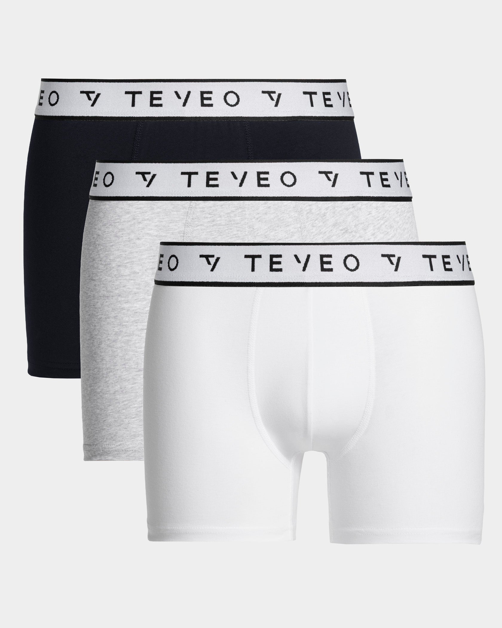 Core Boxershorts (3er-Pack) "Grau Meliert/Midnight/Weiß"