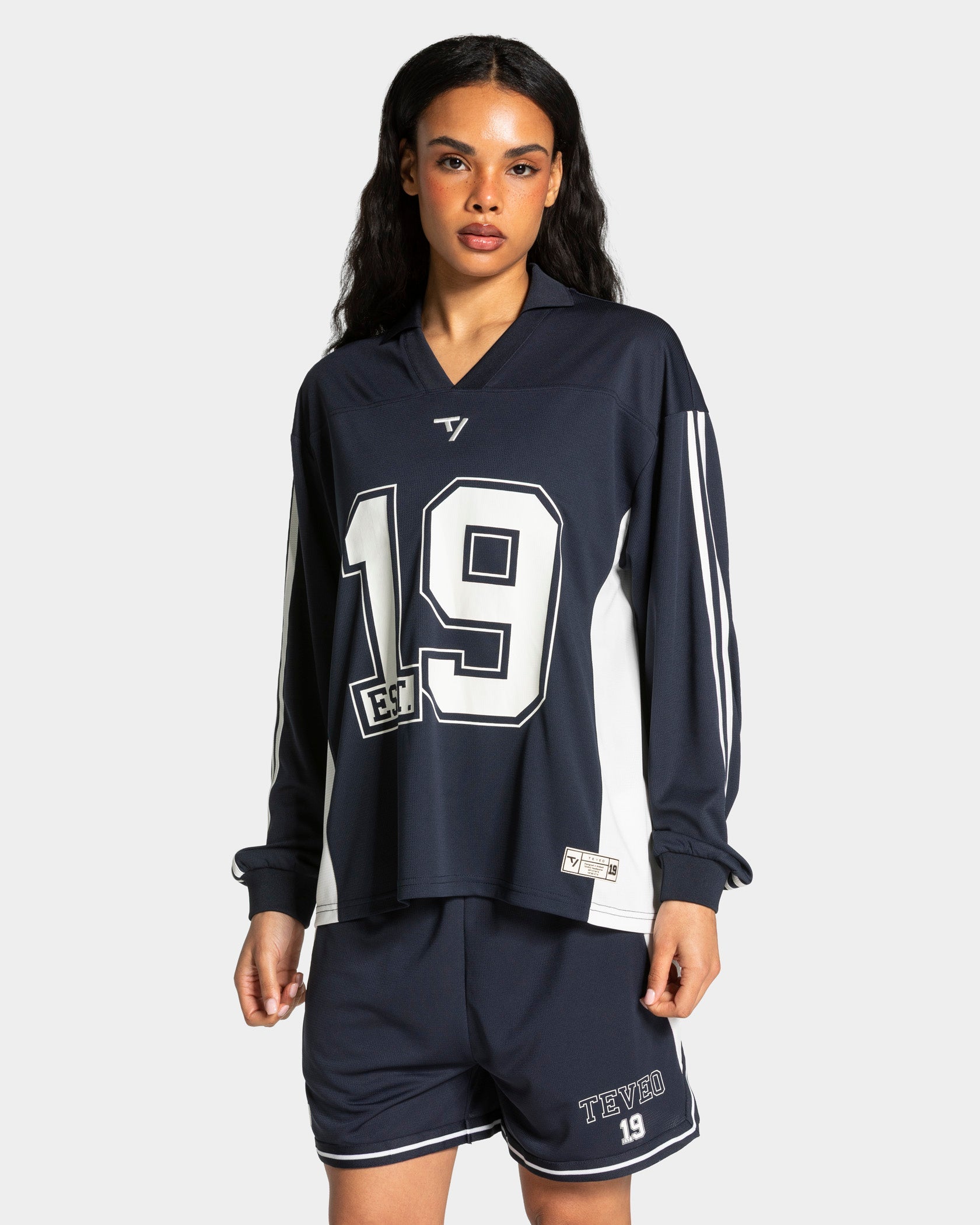 Football Polo Longsleeve "Midnight"