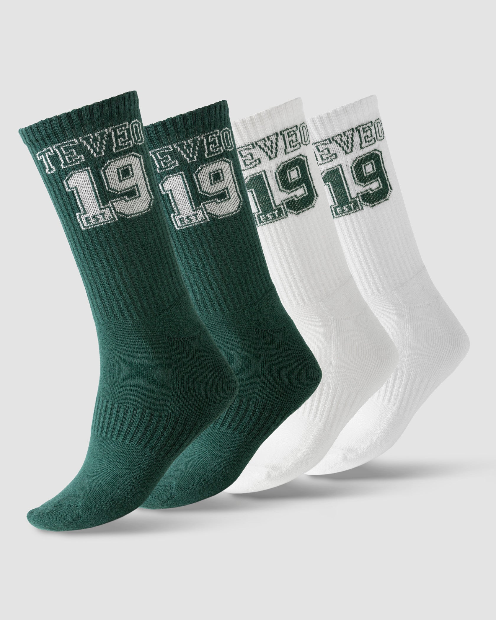 Football Socken "Dunkelgrün/Off White"