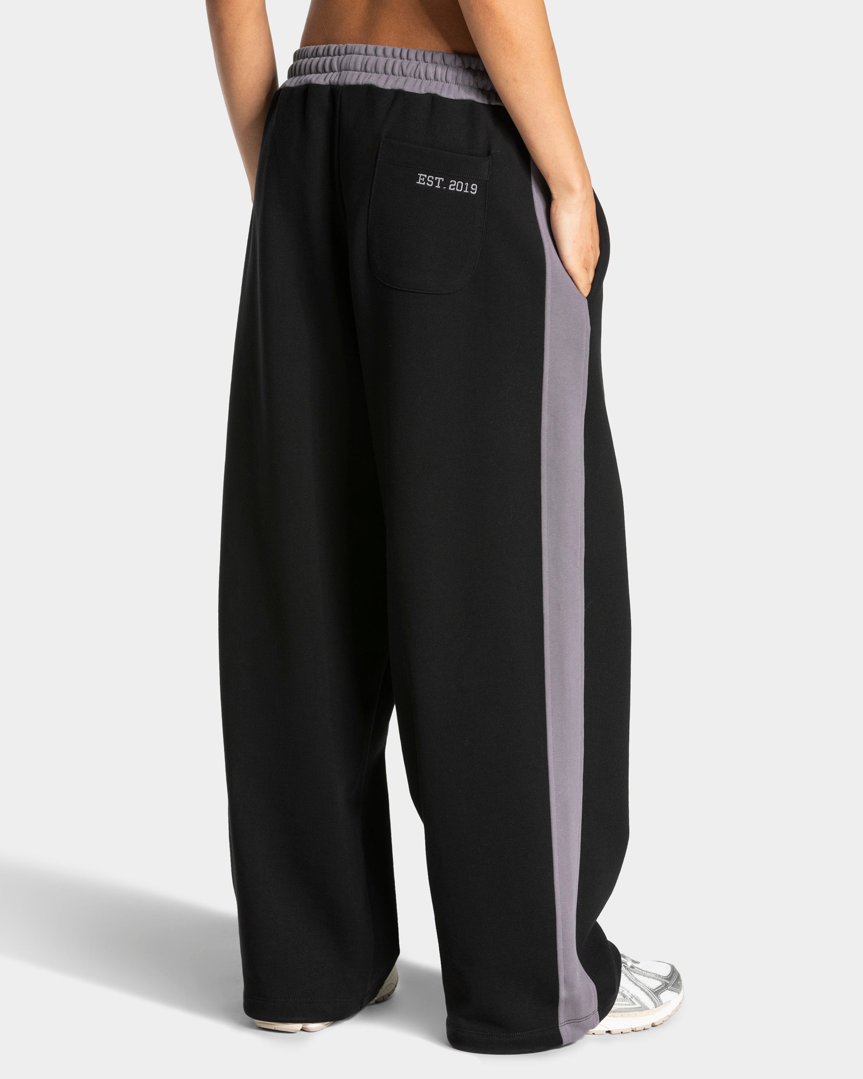 Football Wide Leg Jogger "Schwarz"