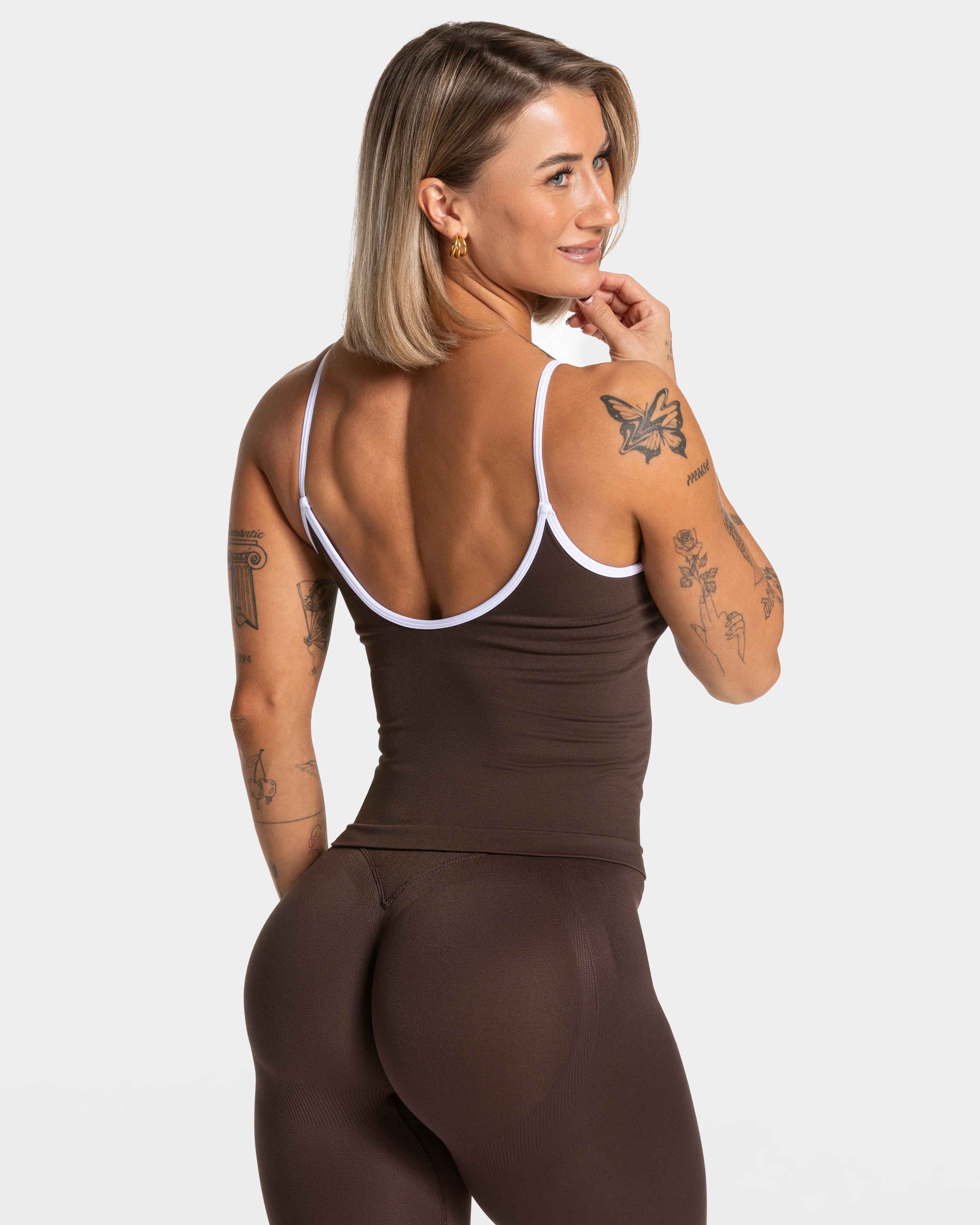 Contrastline Cami Top "Espresso"