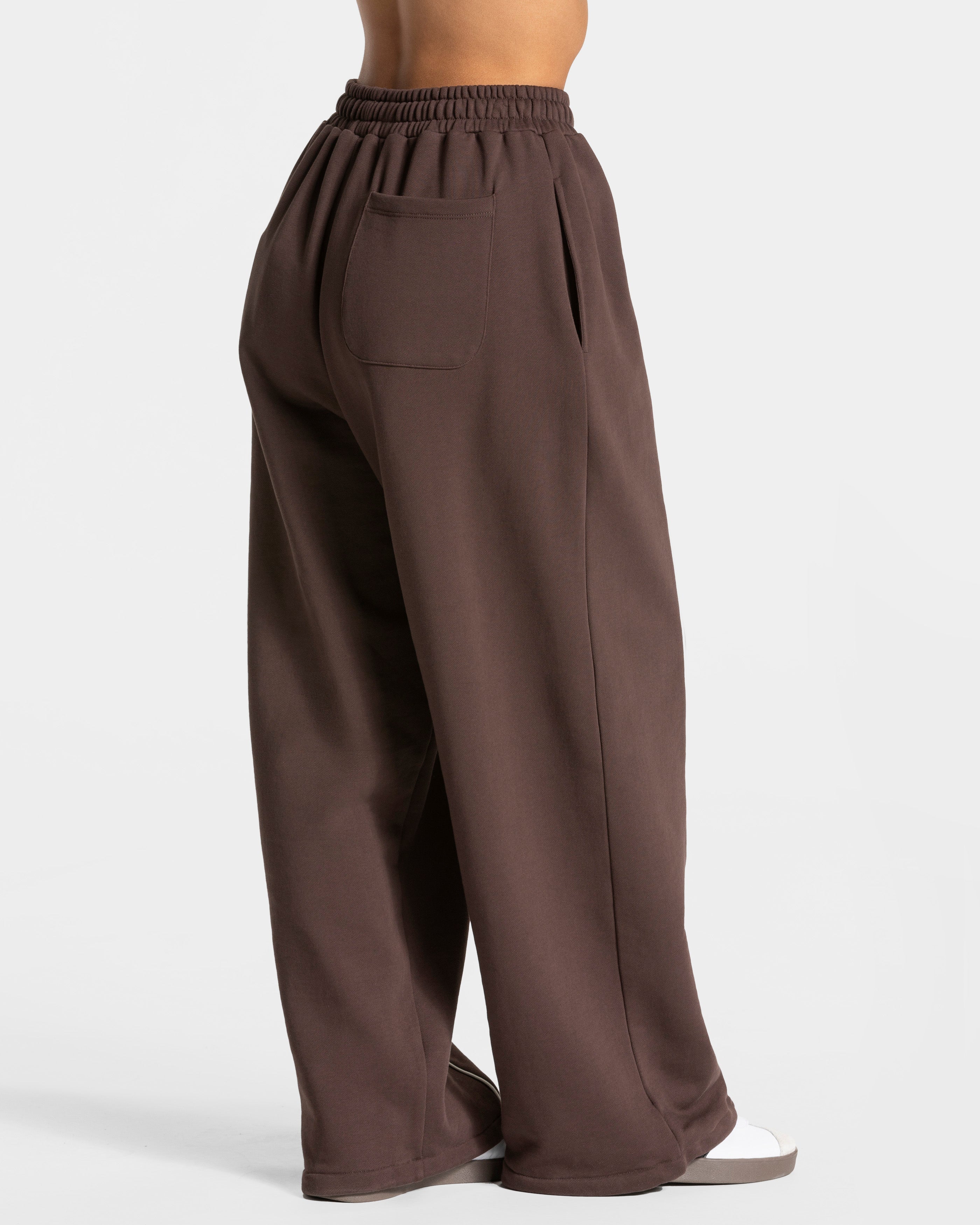 Contrastline Wide Leg Jogger "Espresso"
