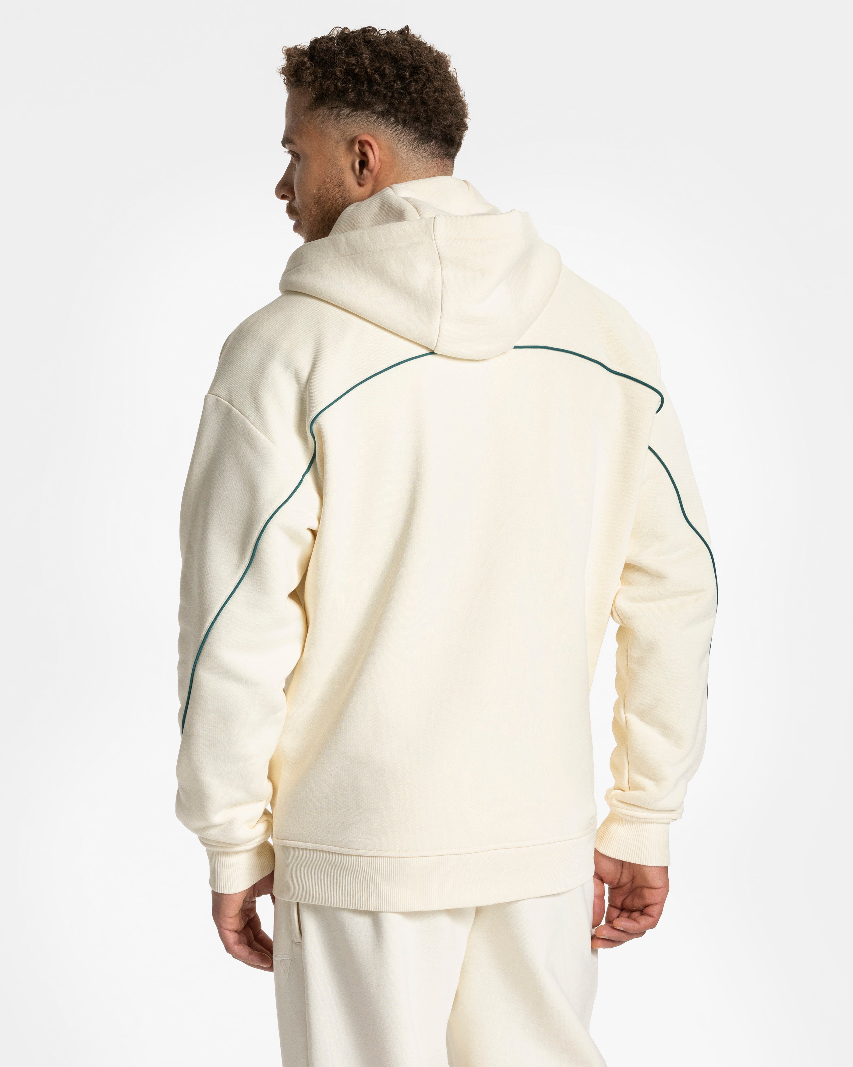 Contrastline Zip Jacke "Off White"