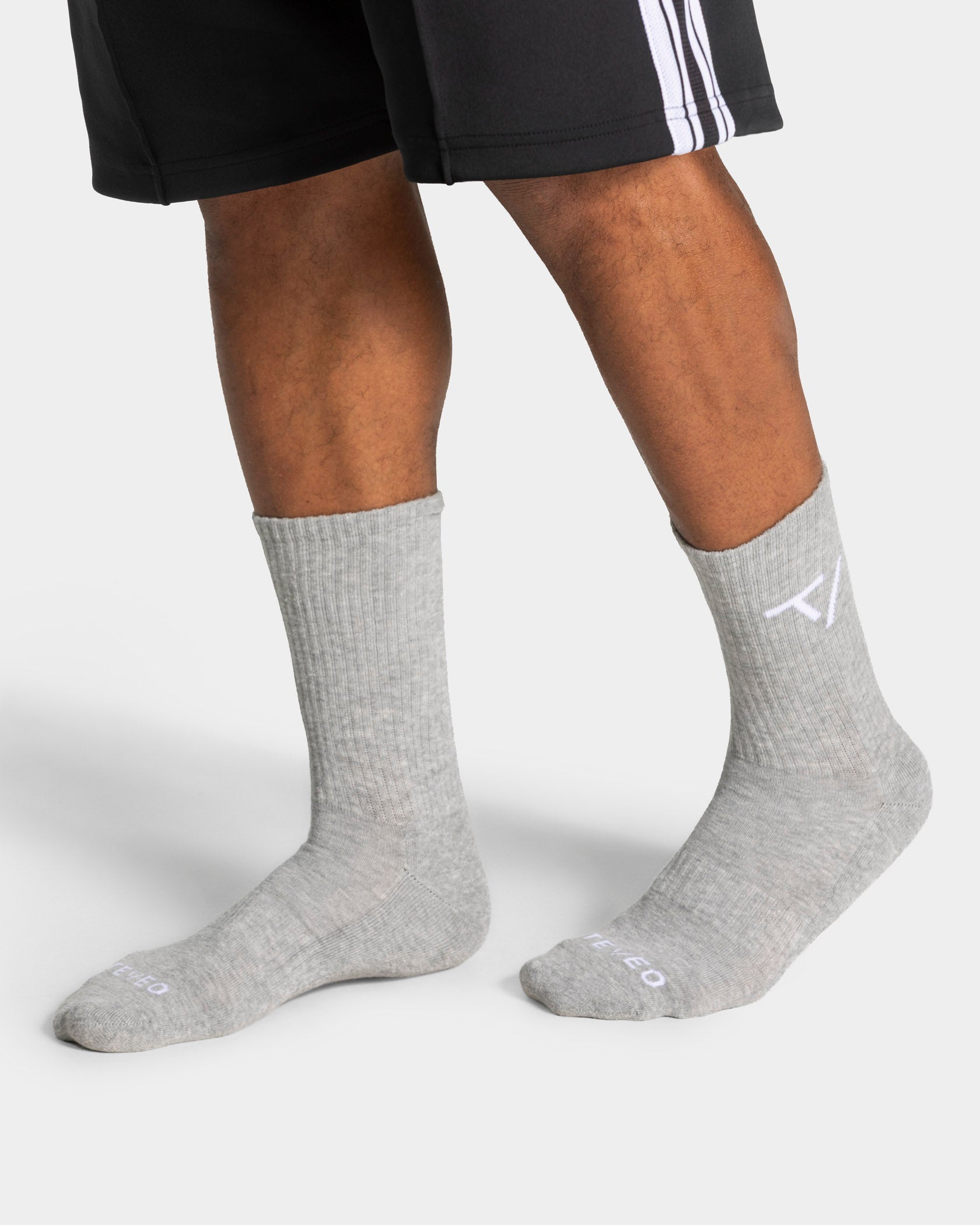 Knit Socken "Grau Meliert"