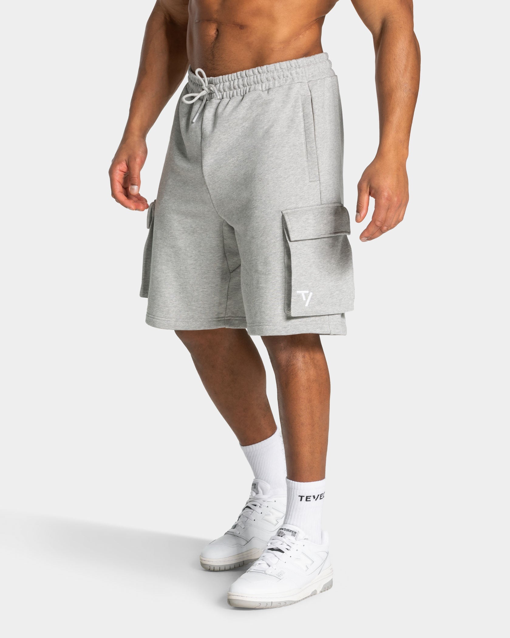 Lift Cargo Shorts "Hellgrau Meliert"
