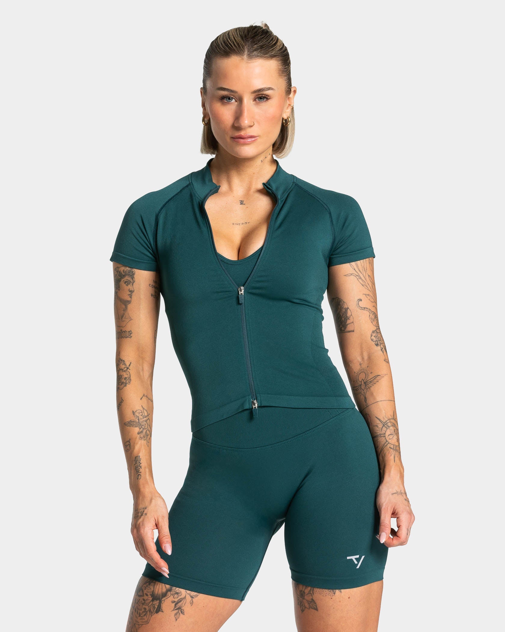 Lift Zip Shortsleeve "Teal"