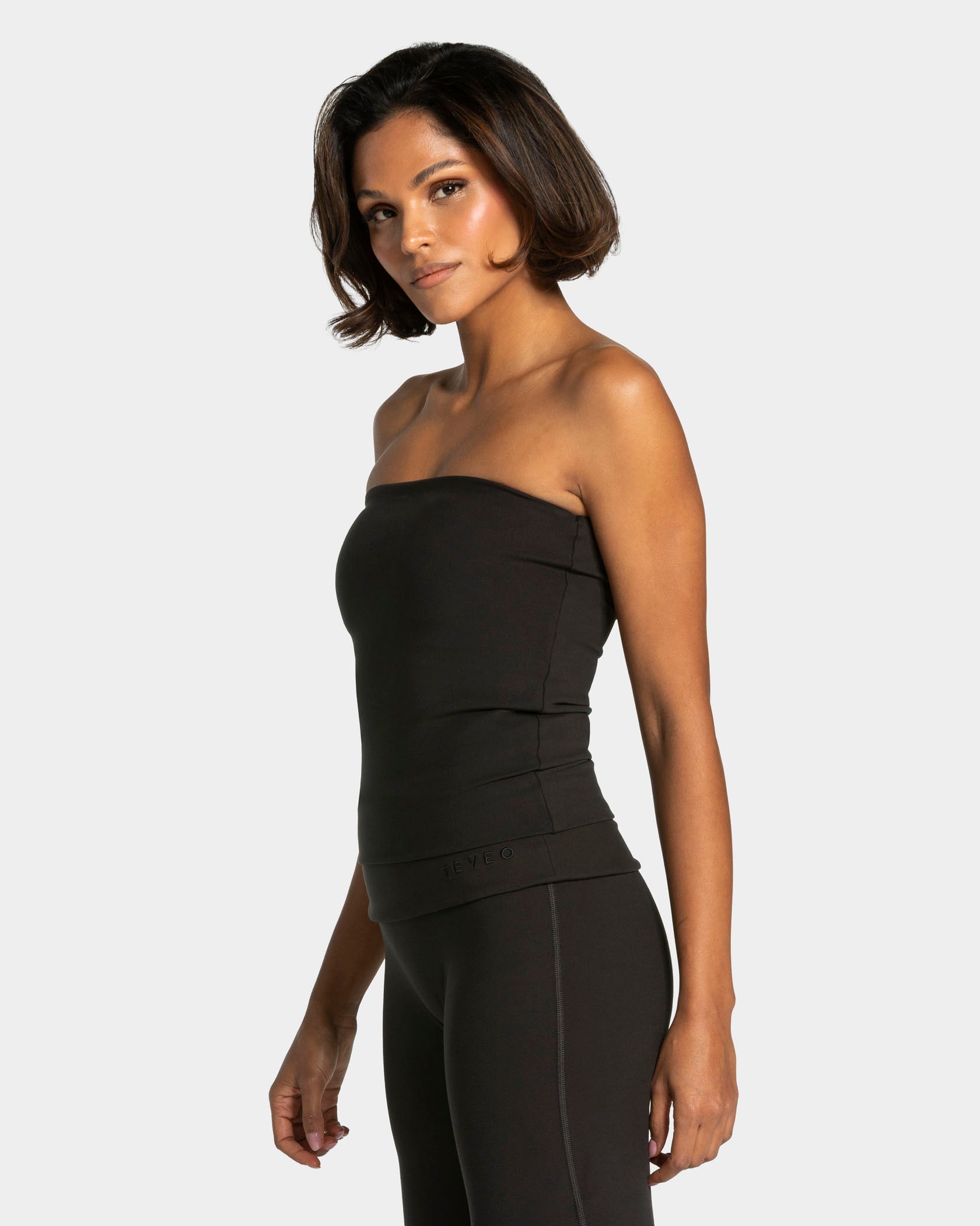 Mellow Bandeau Top Long "Schwarz"