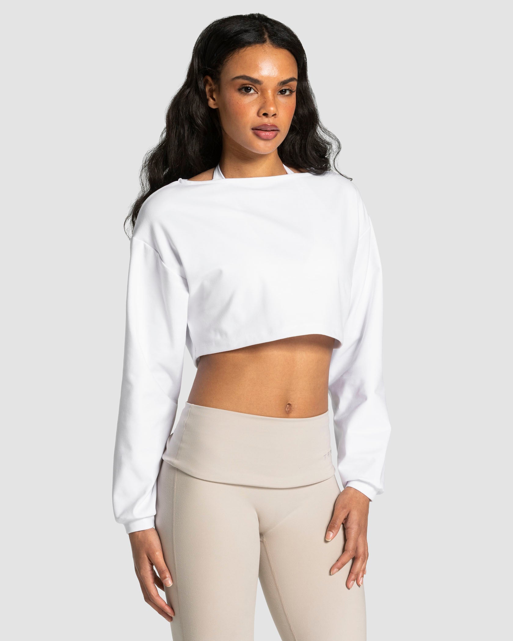 Mellow Cropped Longsleeve "Weiß"
