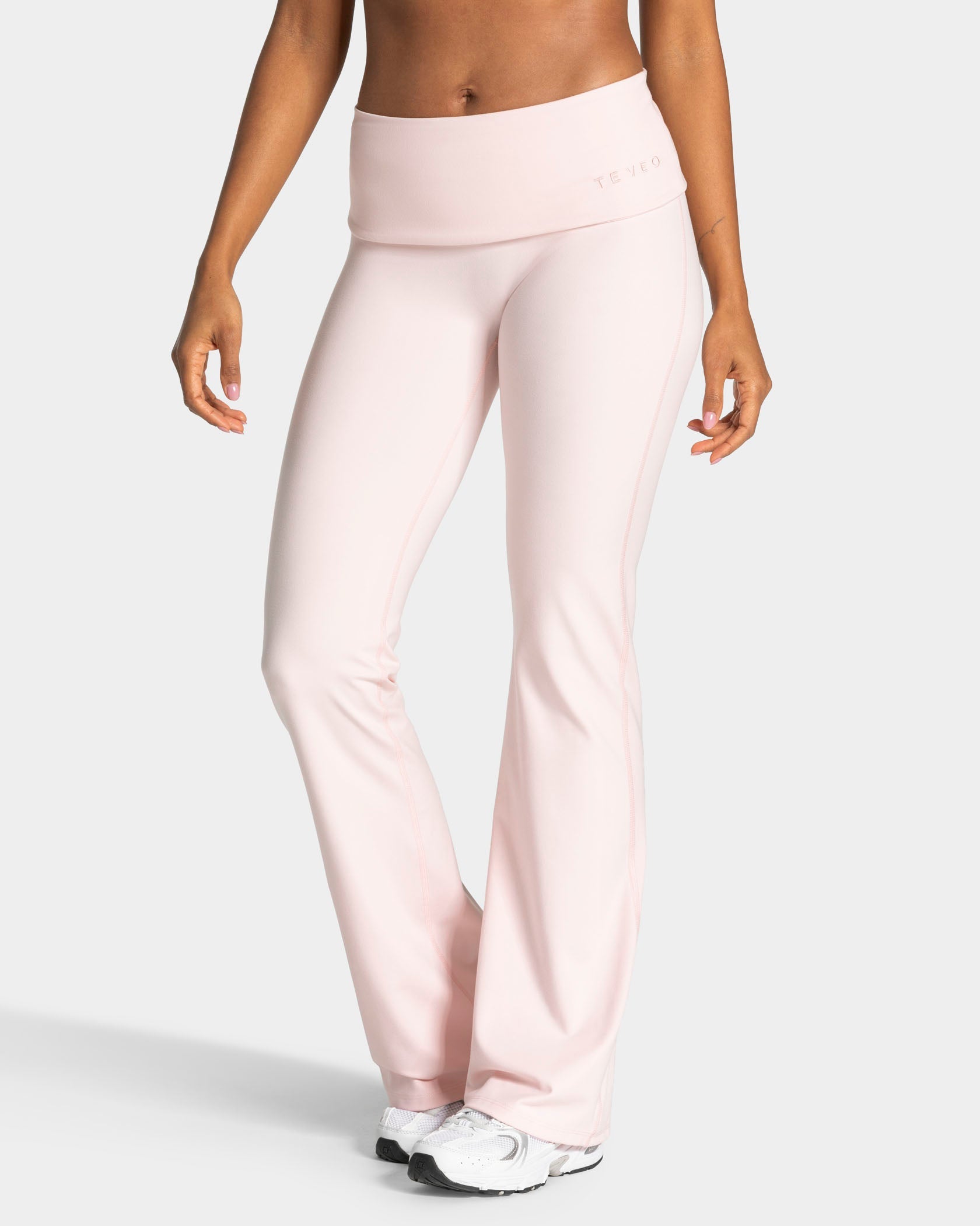 Mellow Fold Over Flared Leggings Regular "Blossom"