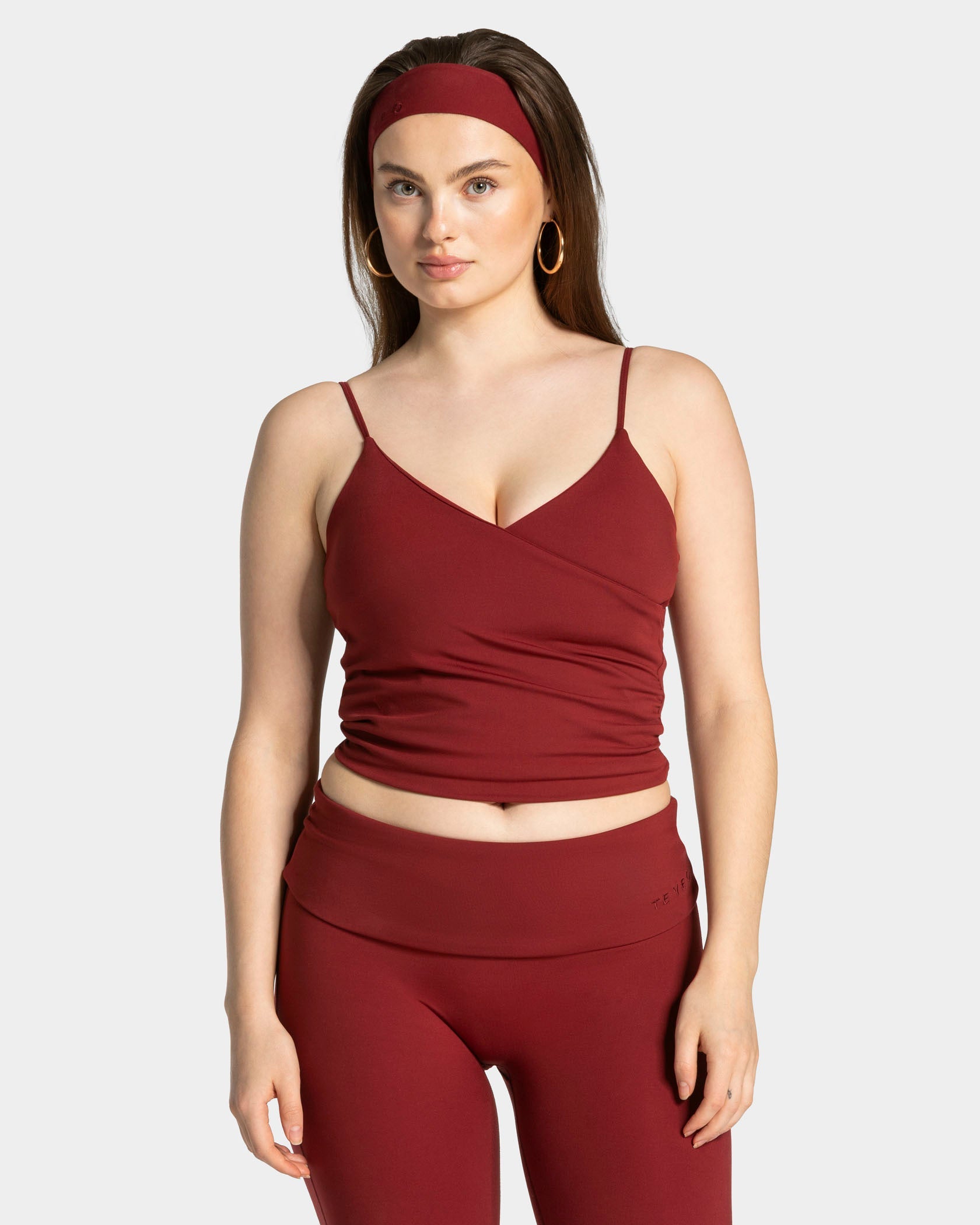 Mellow Gathered Top "Weinrot"