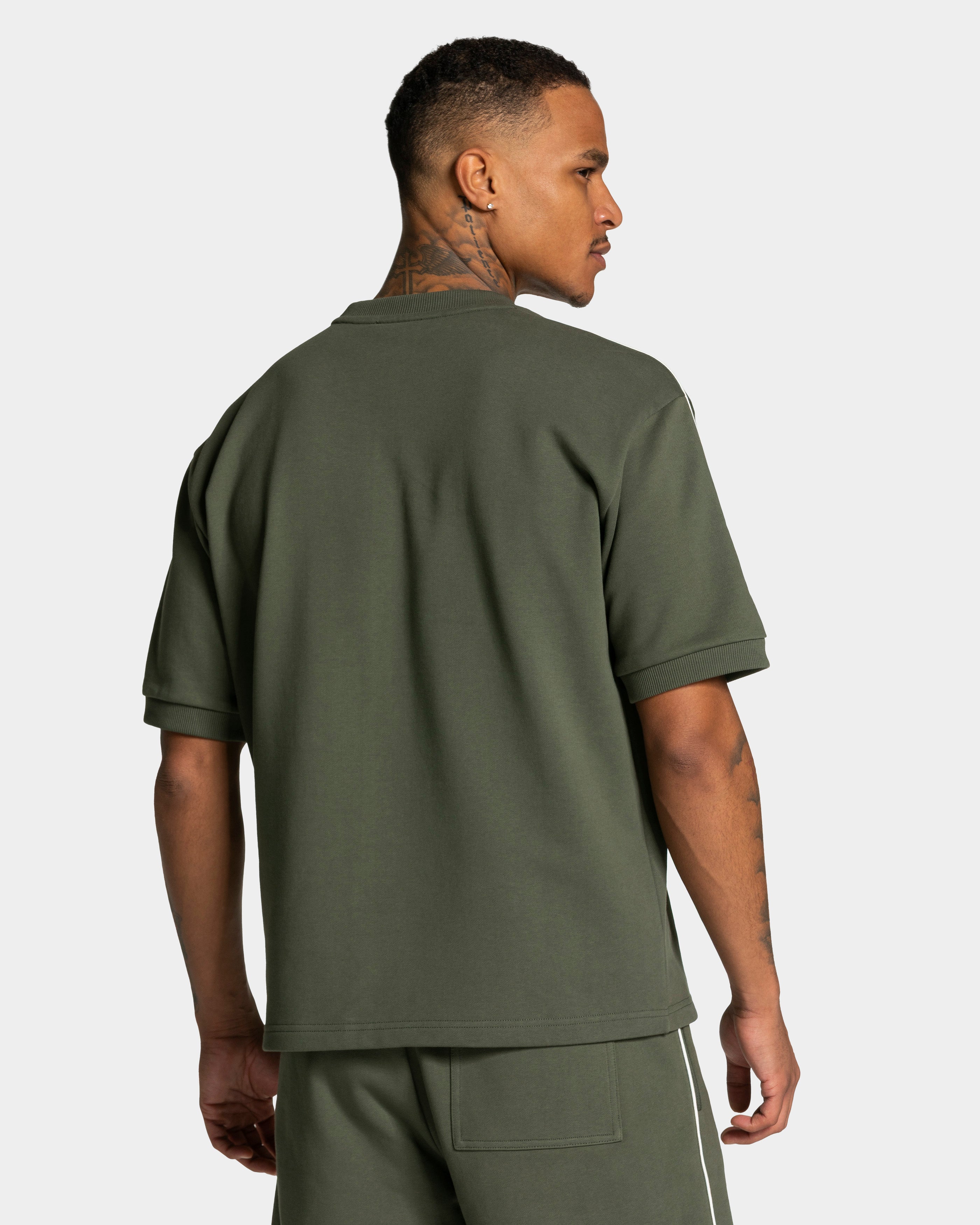 Contrastline Oversized T-Shirt "Khaki"