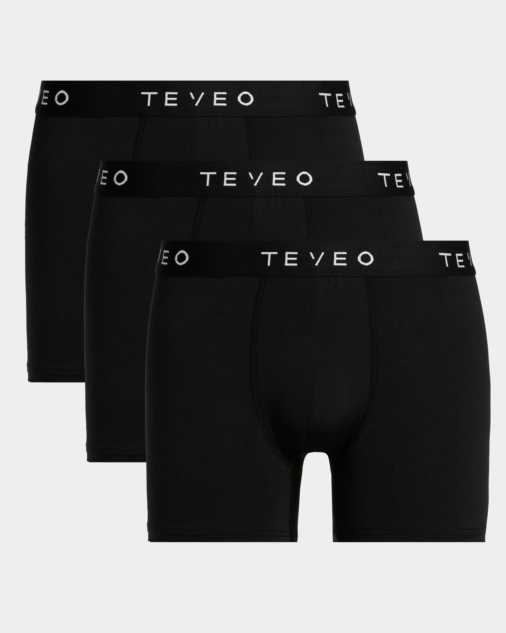 Performance Boxershorts (3er-Pack) "Schwarz"