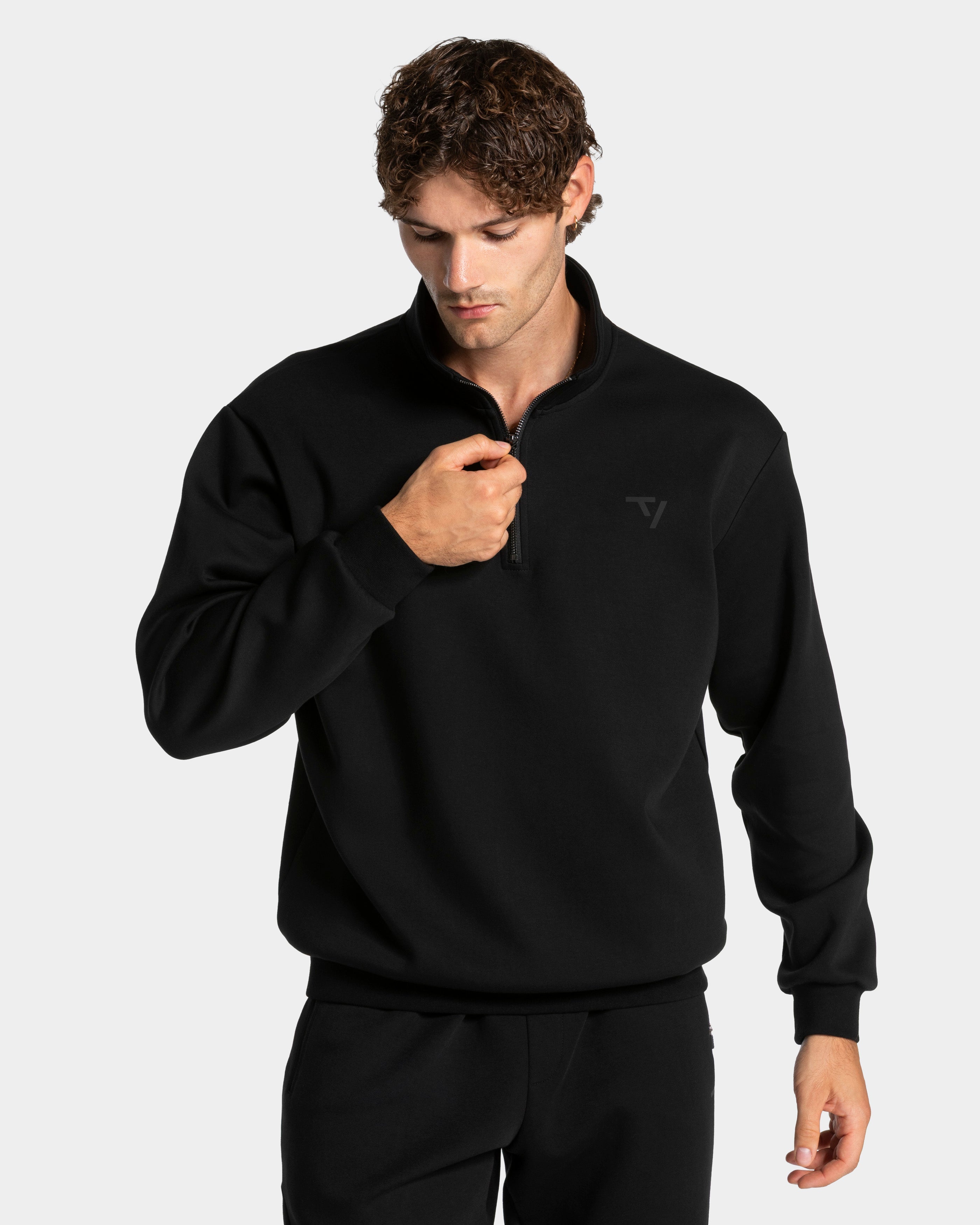 Prime Half Zip Sweater "Schwarz"