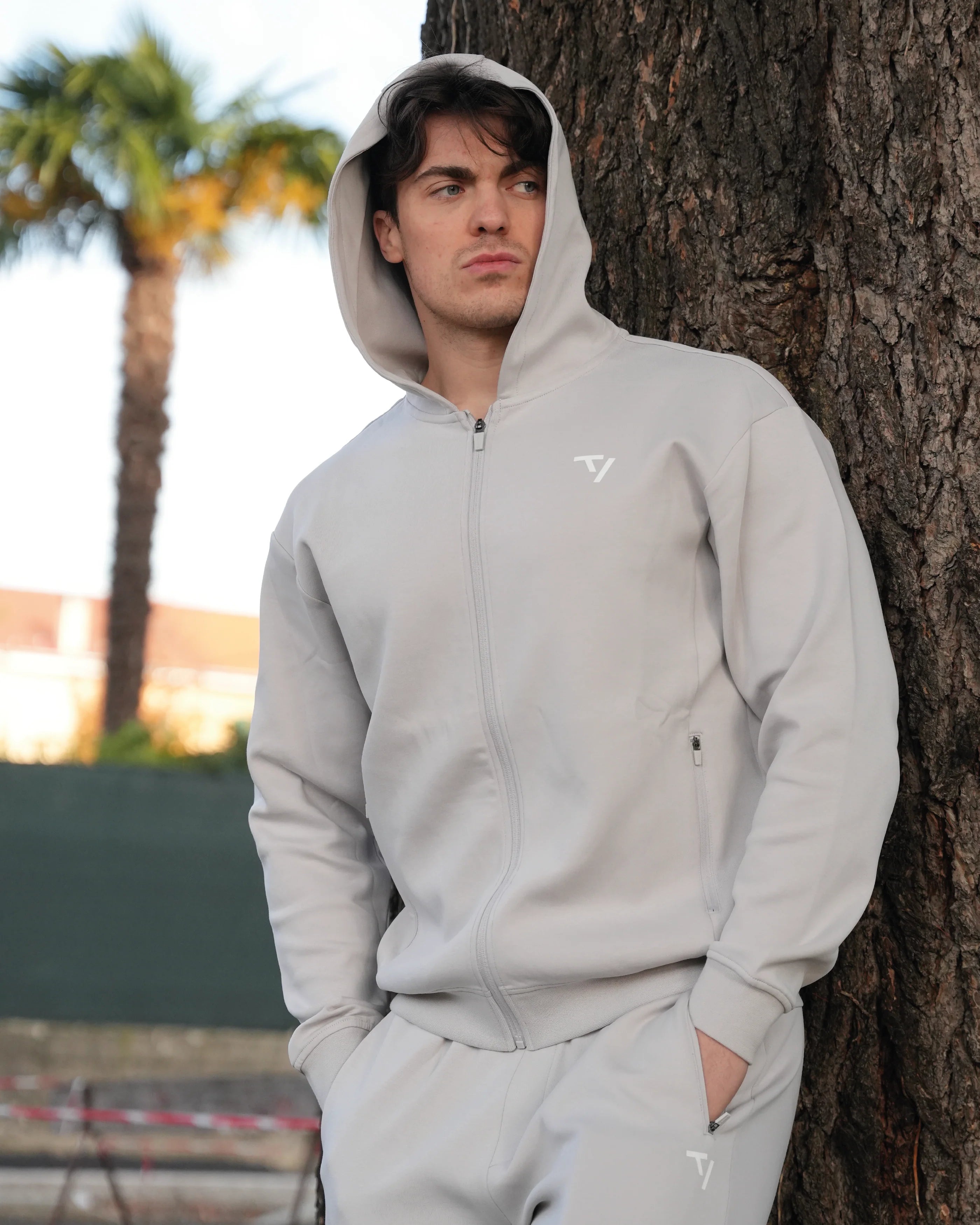 Prime Zip Hoodie "Silver"