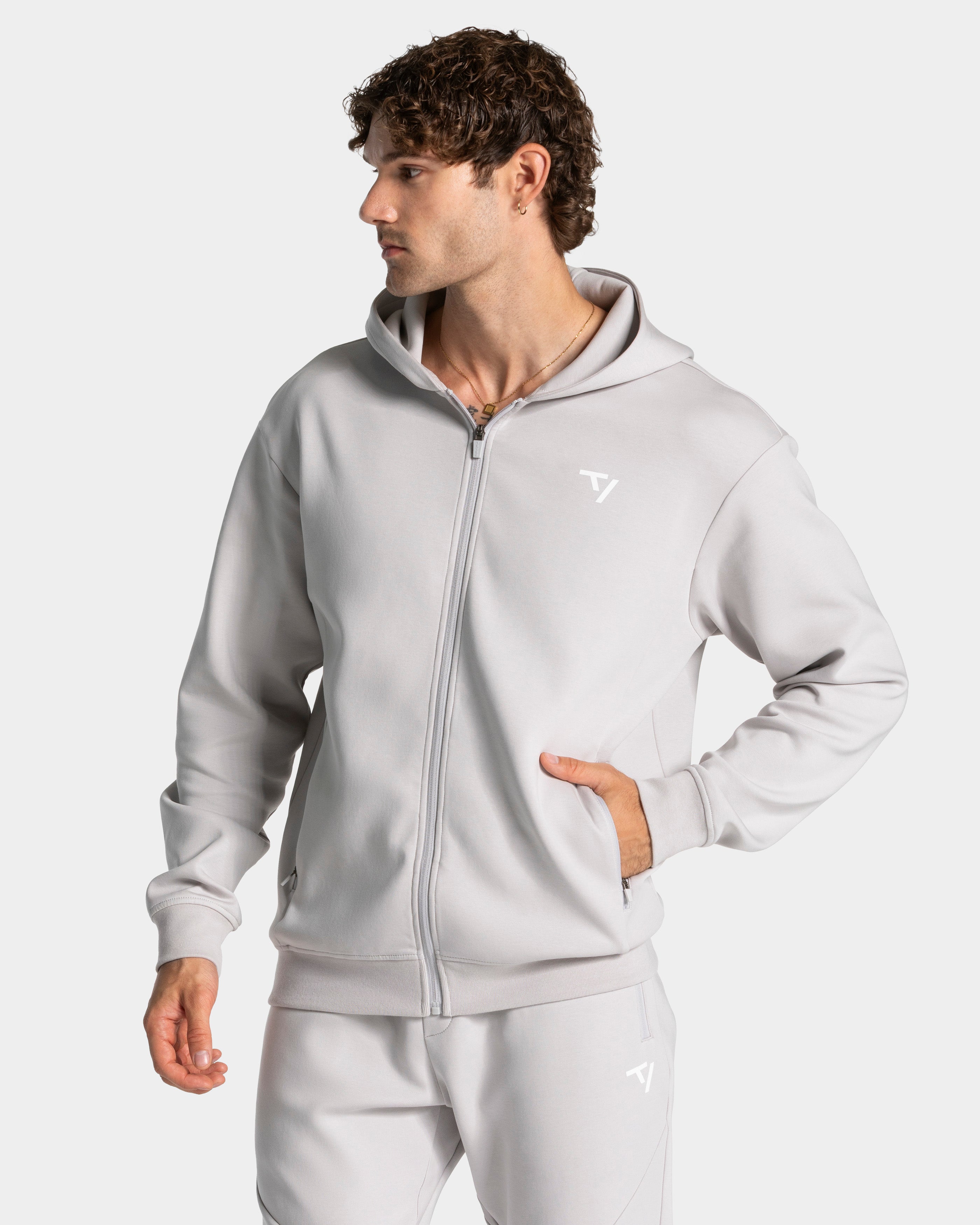 Prime Zip Hoodie "Silver"