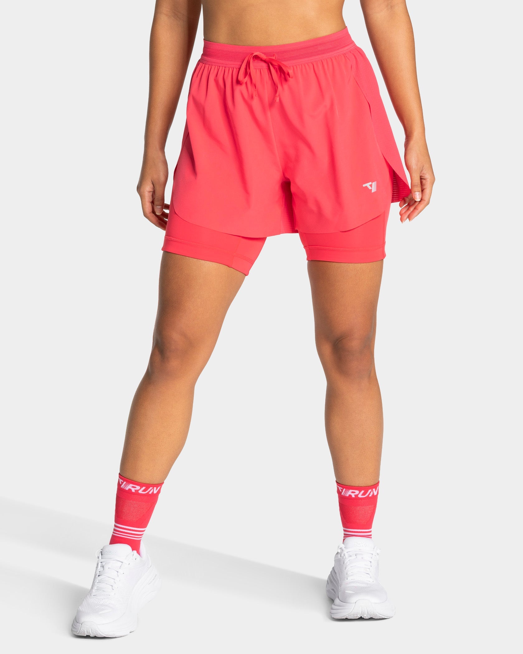 RUN 2in1 Shorts 8 Inch "Melon"