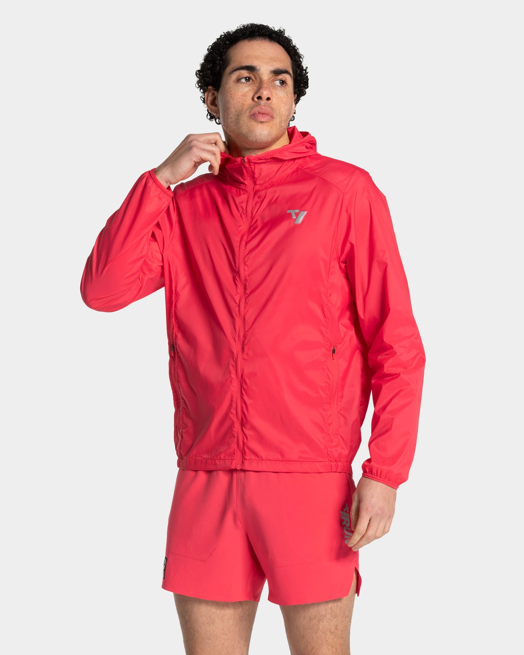 RUN Lightweight Zip Jacke "Melon"