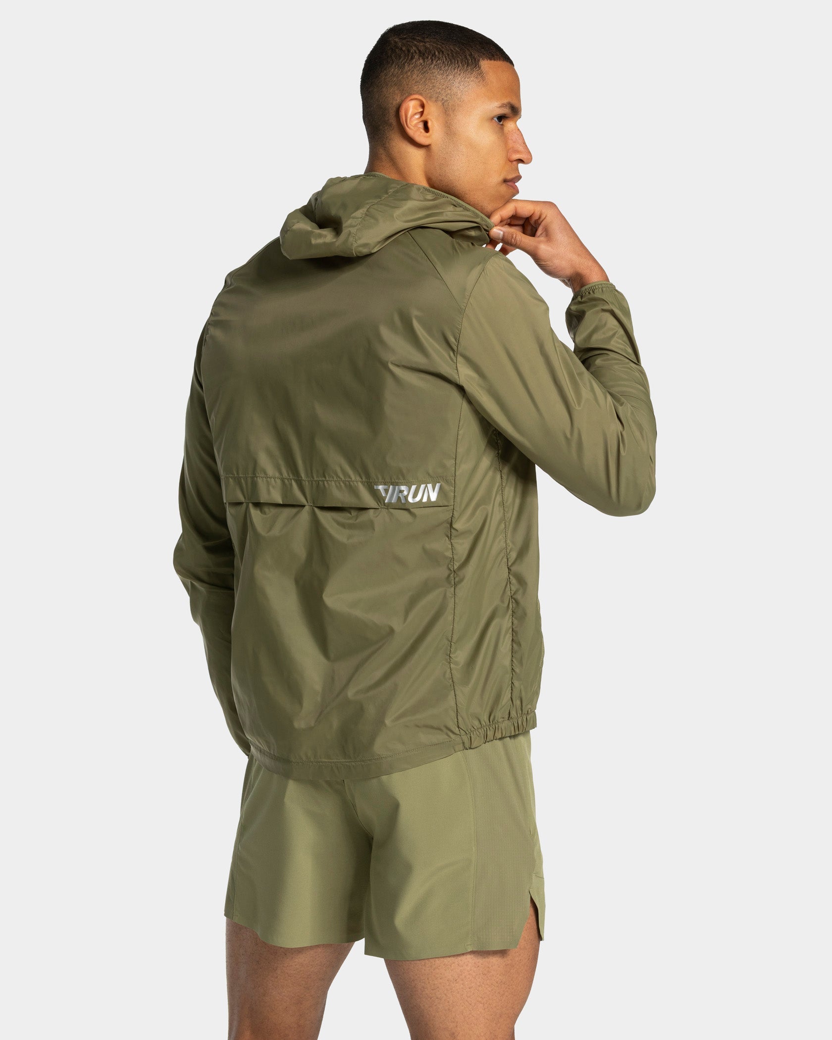 RUN Lightweight Zip Jacke "Olive"