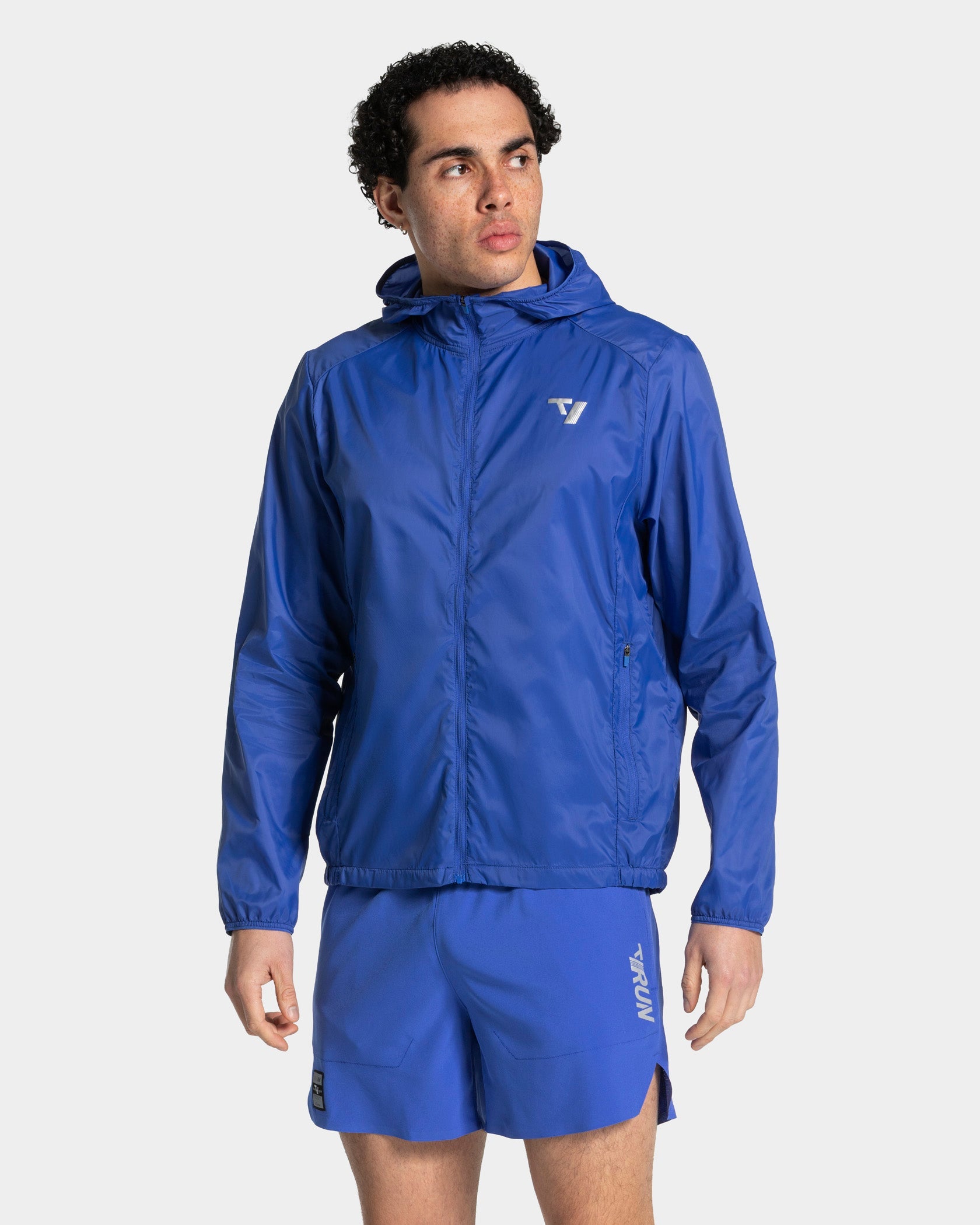 RUN Lightweight Zip Jacke "Royalblau"