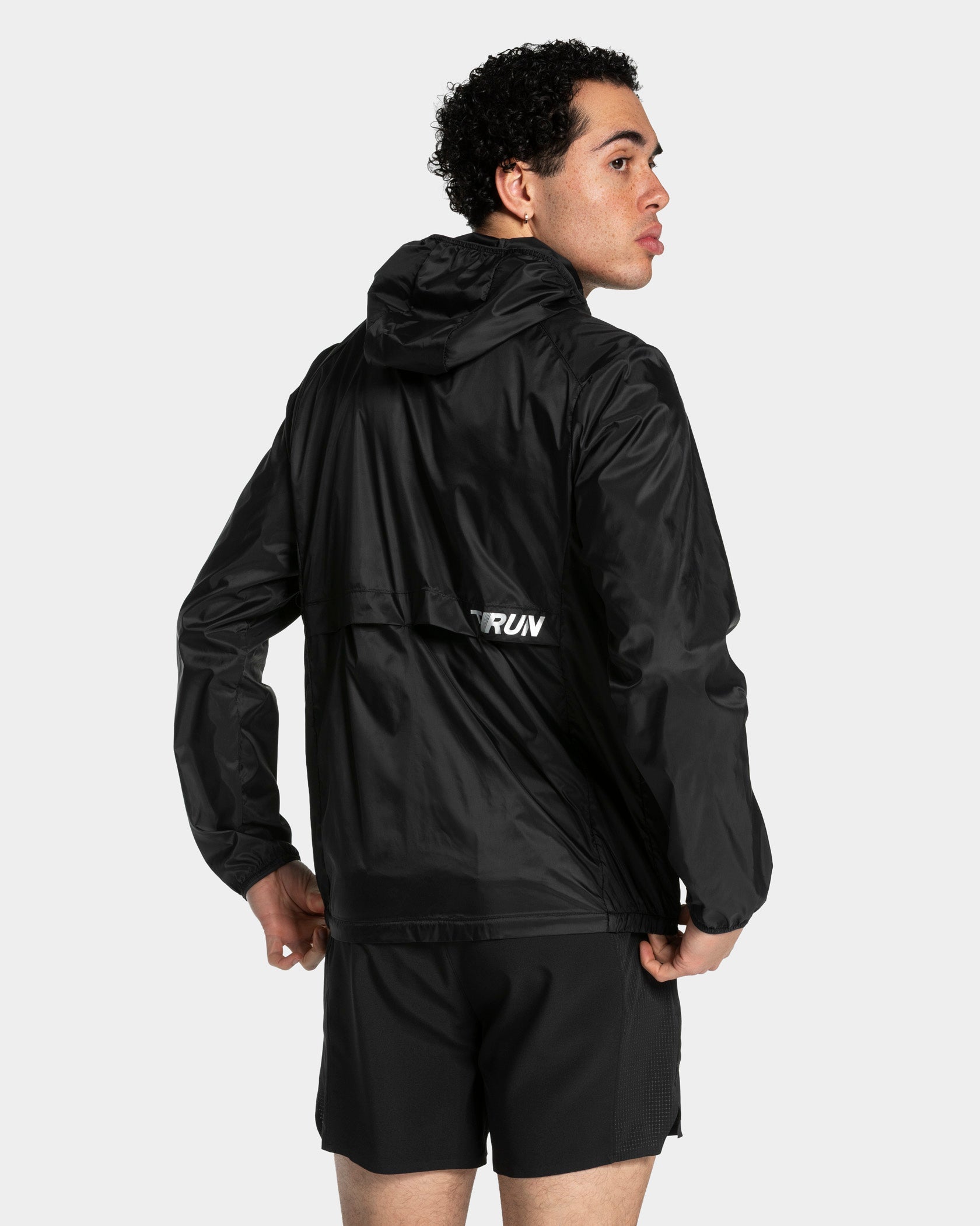 RUN Lightweight Zip Jacke "Schwarz"