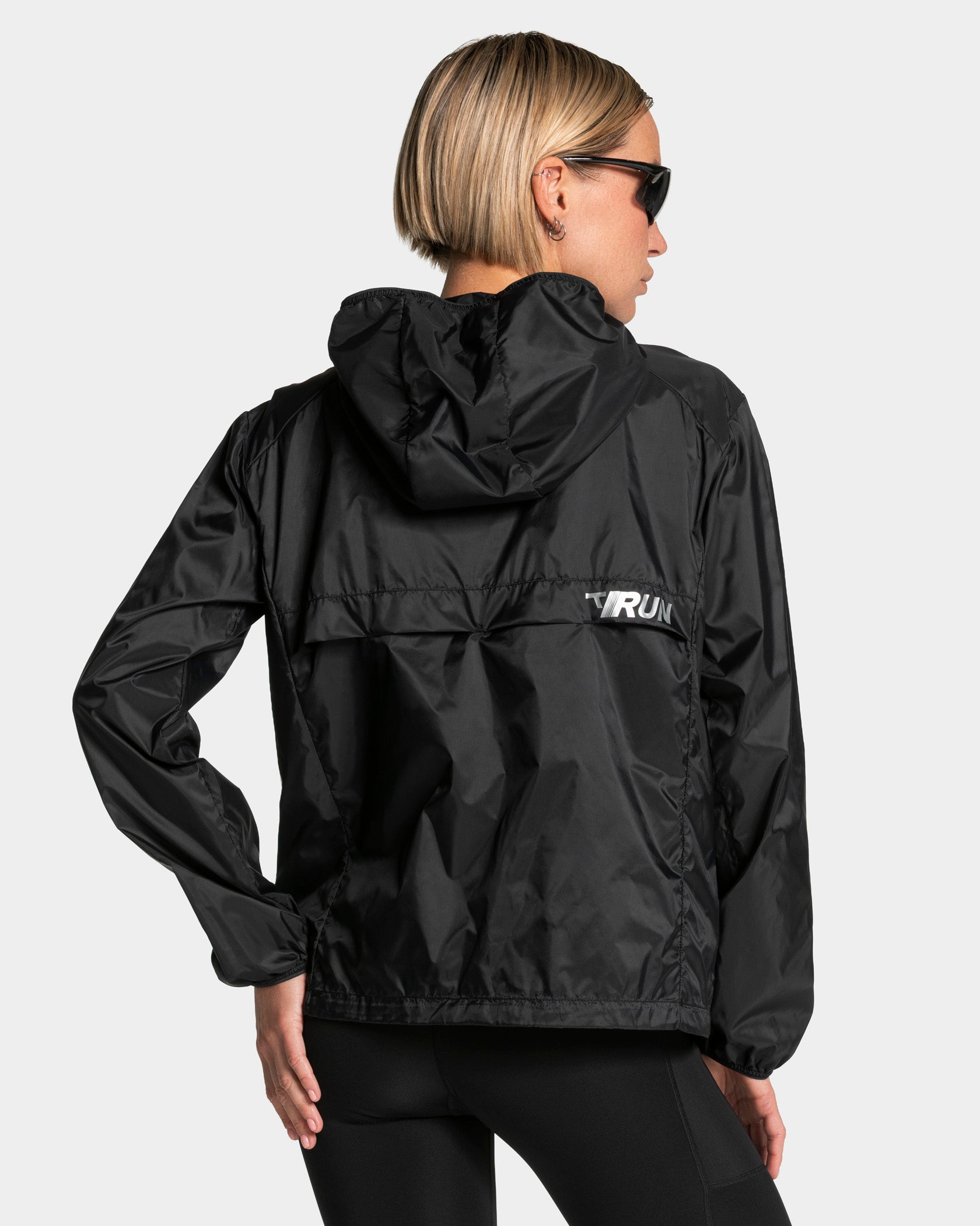 RUN Lightweight Zip Jacke "Schwarz"