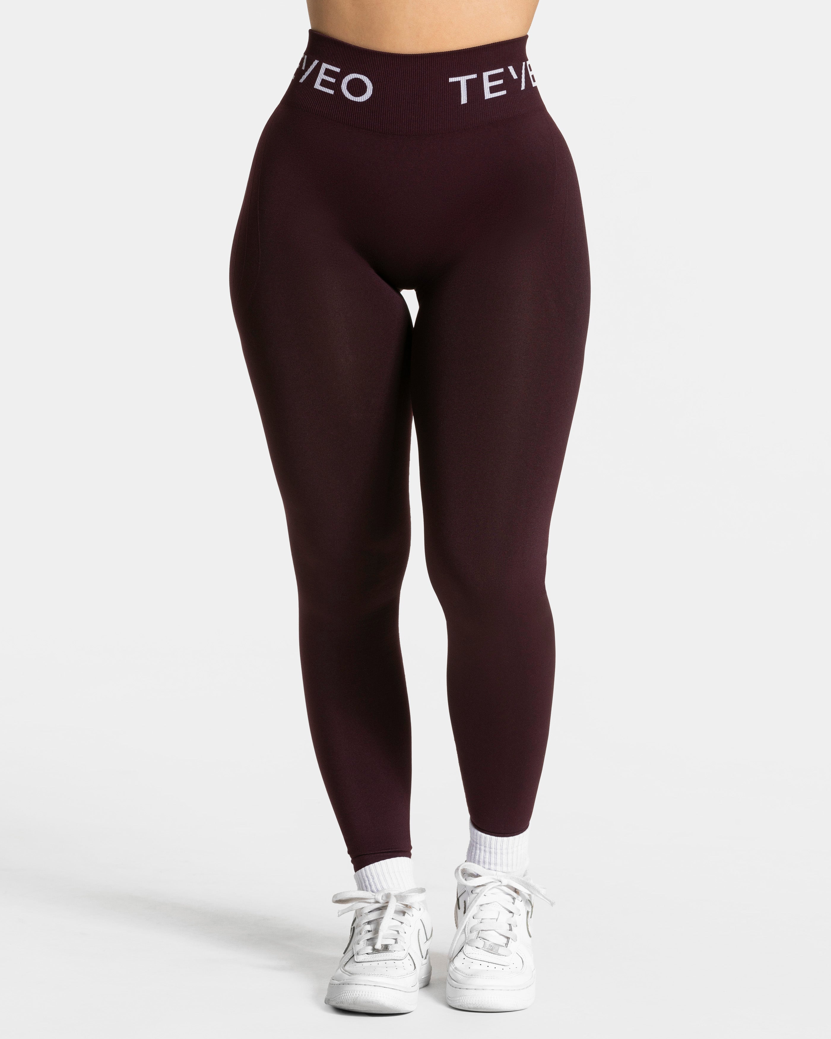 Signature Covert Scrunch Leggings "Merlot"
