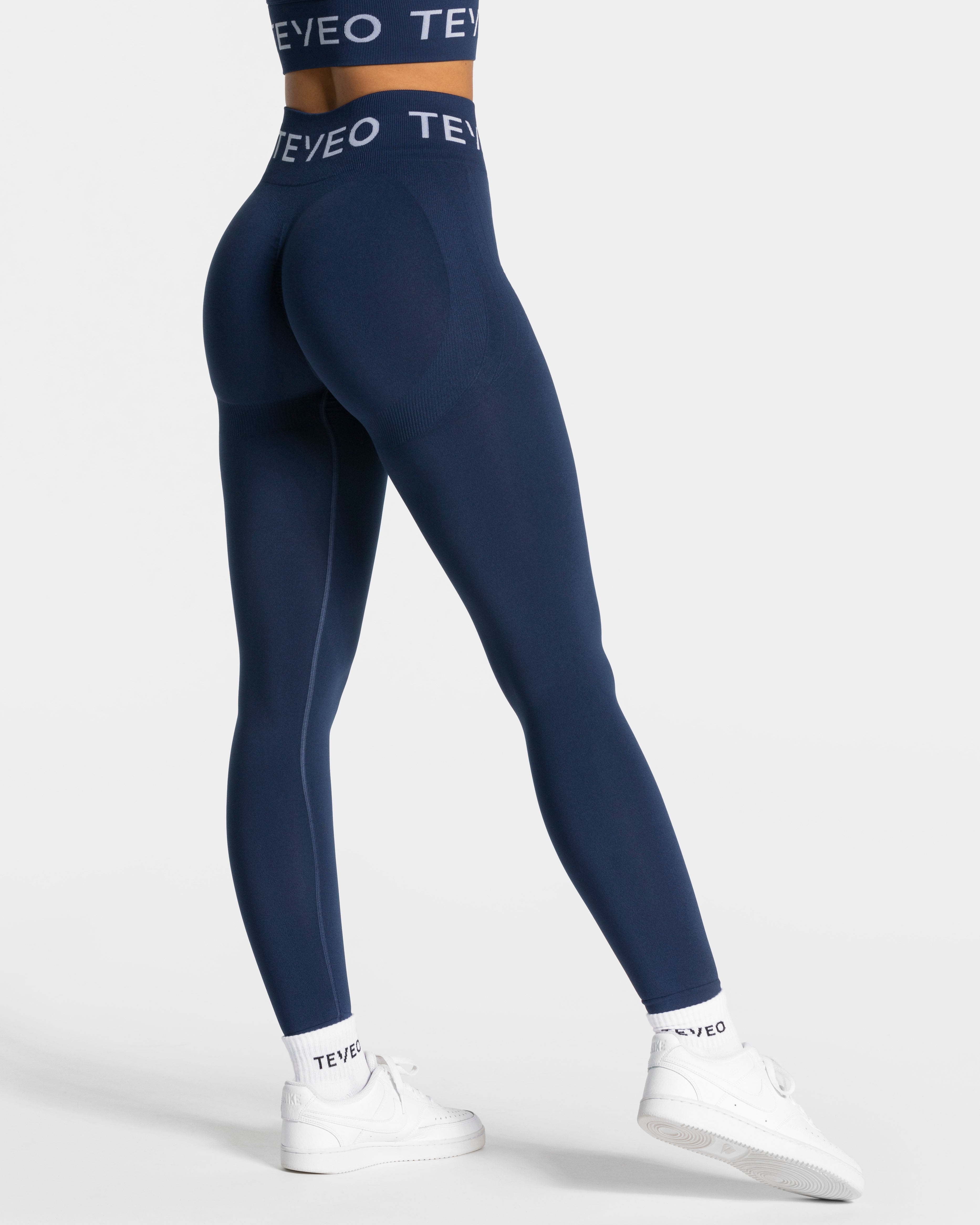 Signature Covert Scrunch Leggings "Dunkelblau"