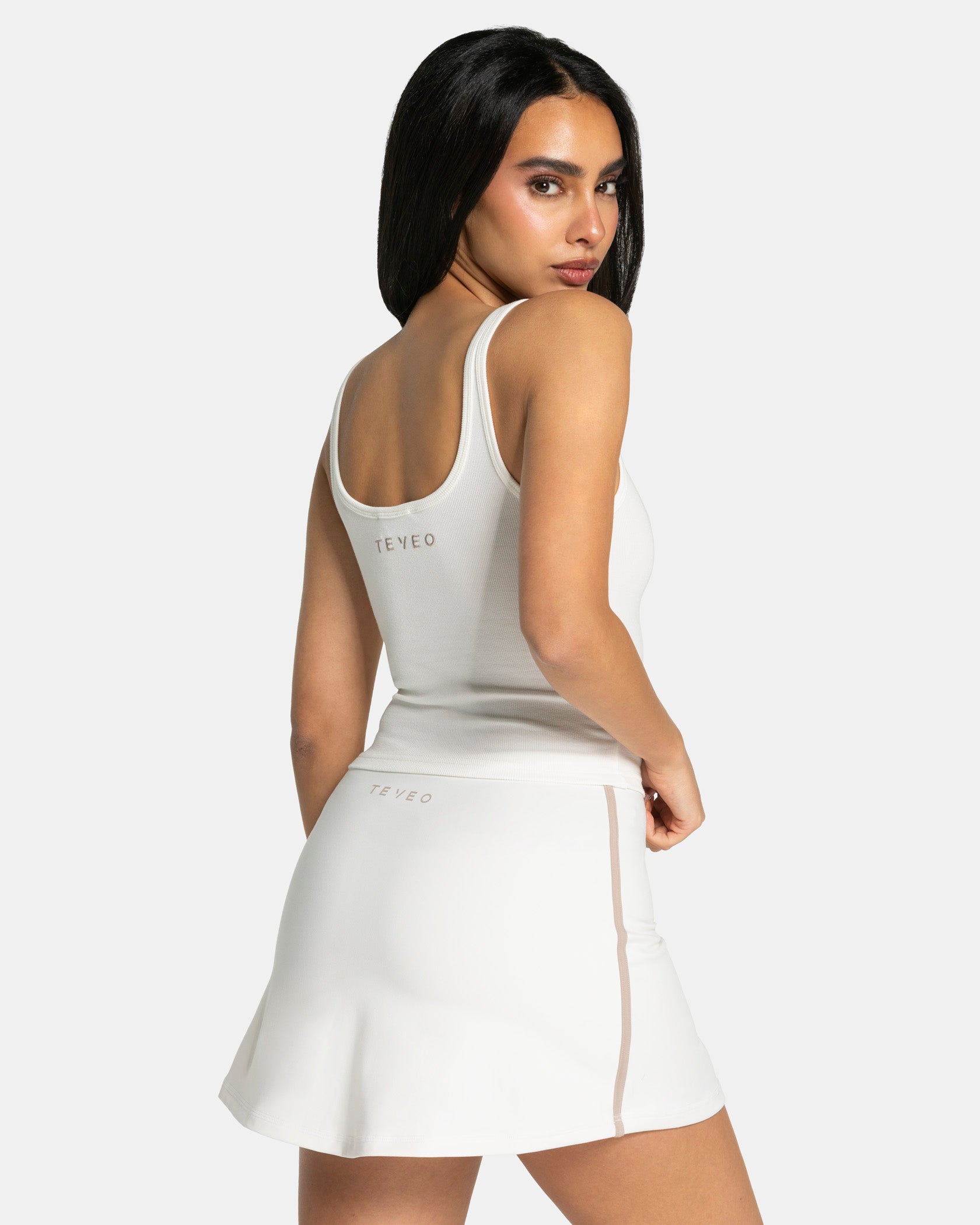 Soft Ribbed Top "Off White"