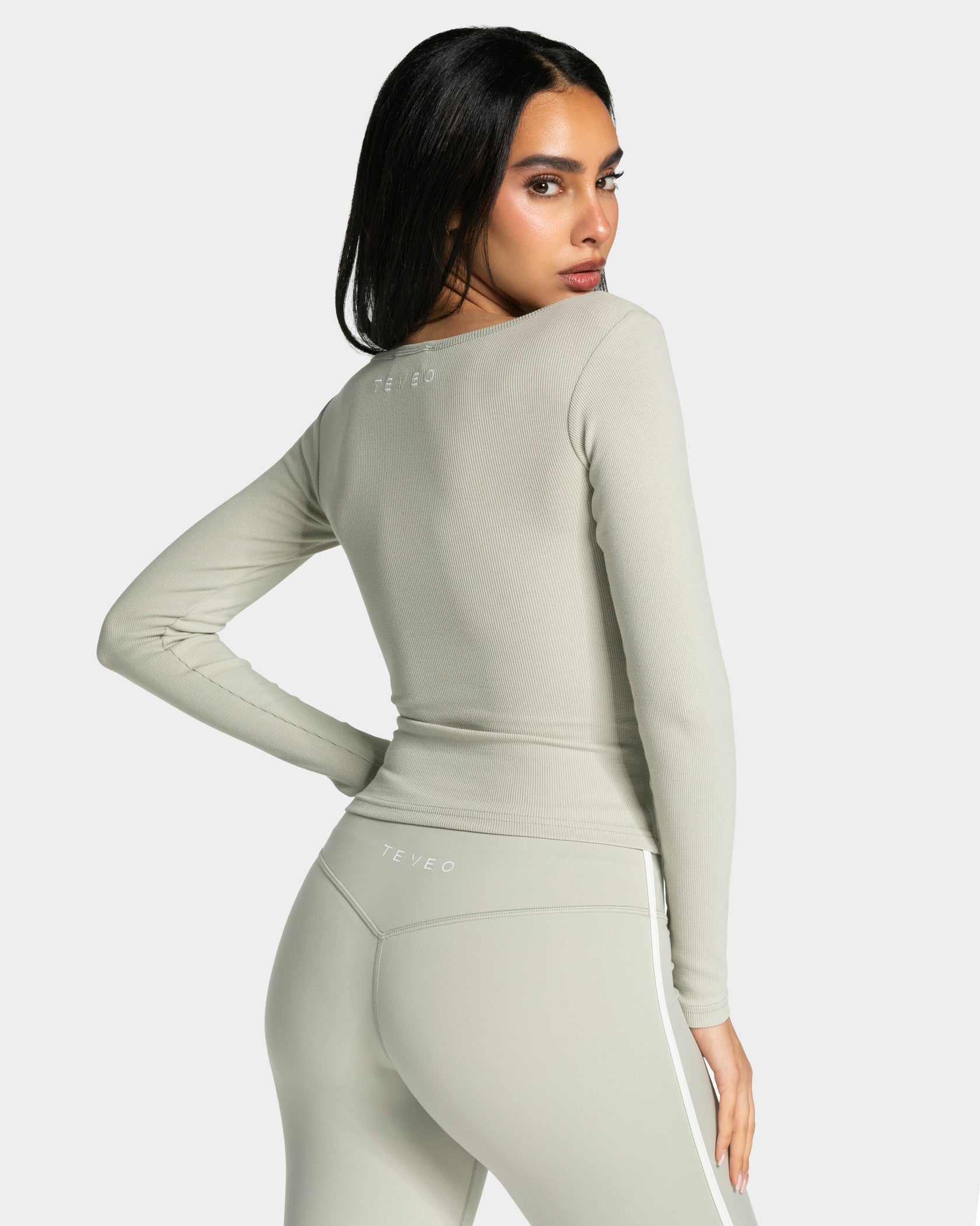 Soft Ribbed Longsleeve "Pistachio"