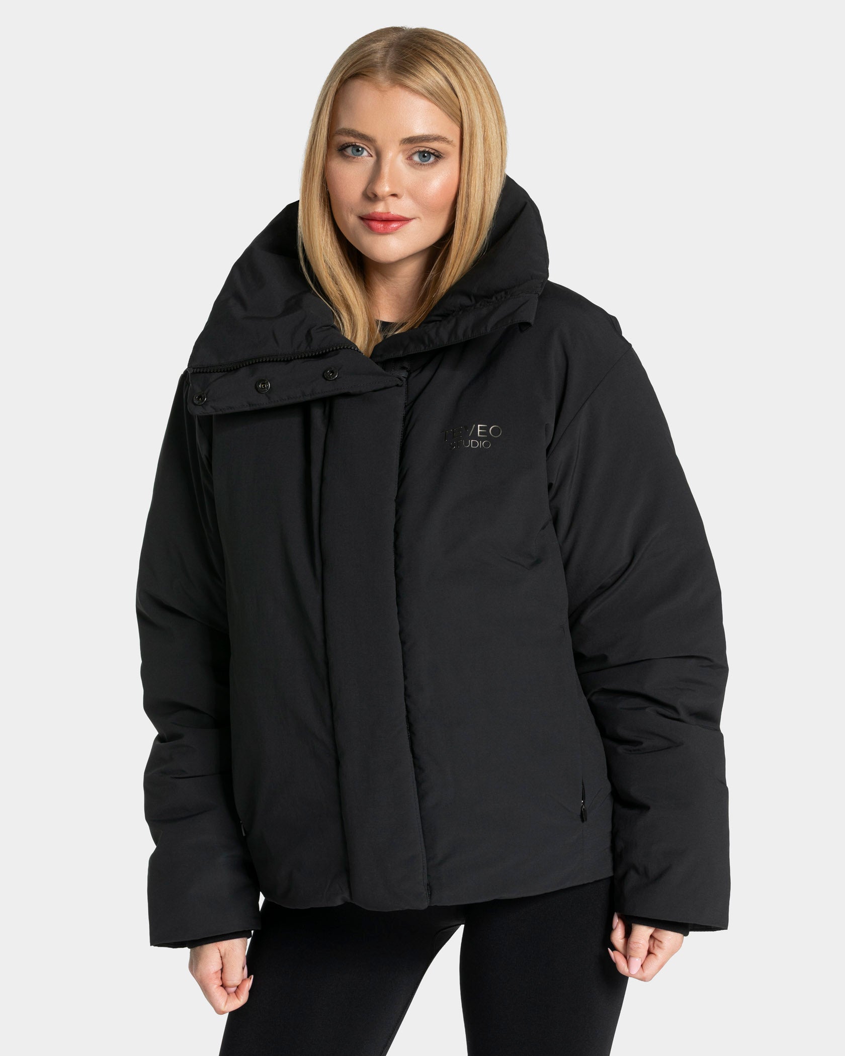 Studio Puffer Jacke "Schwarz"