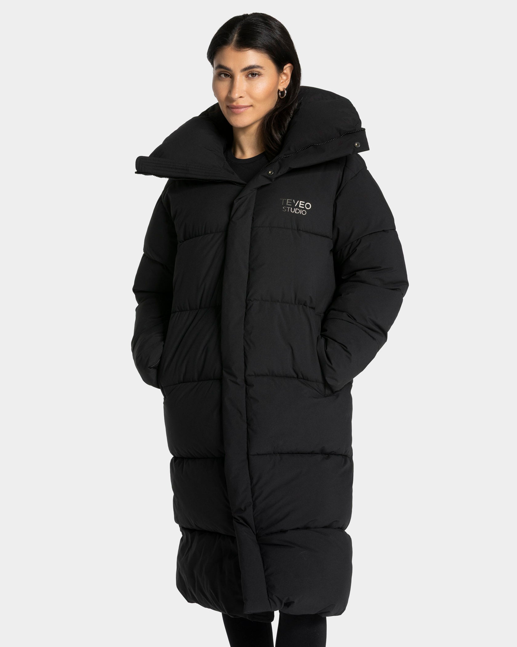 Studio Puffer Mantel "Schwarz"