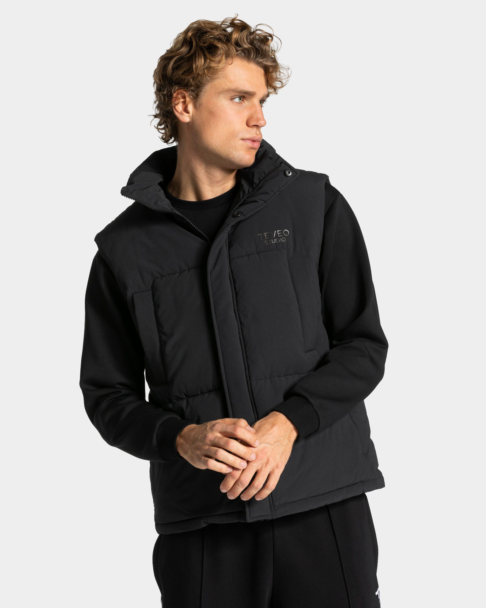 Studio Puffer Weste "Schwarz"