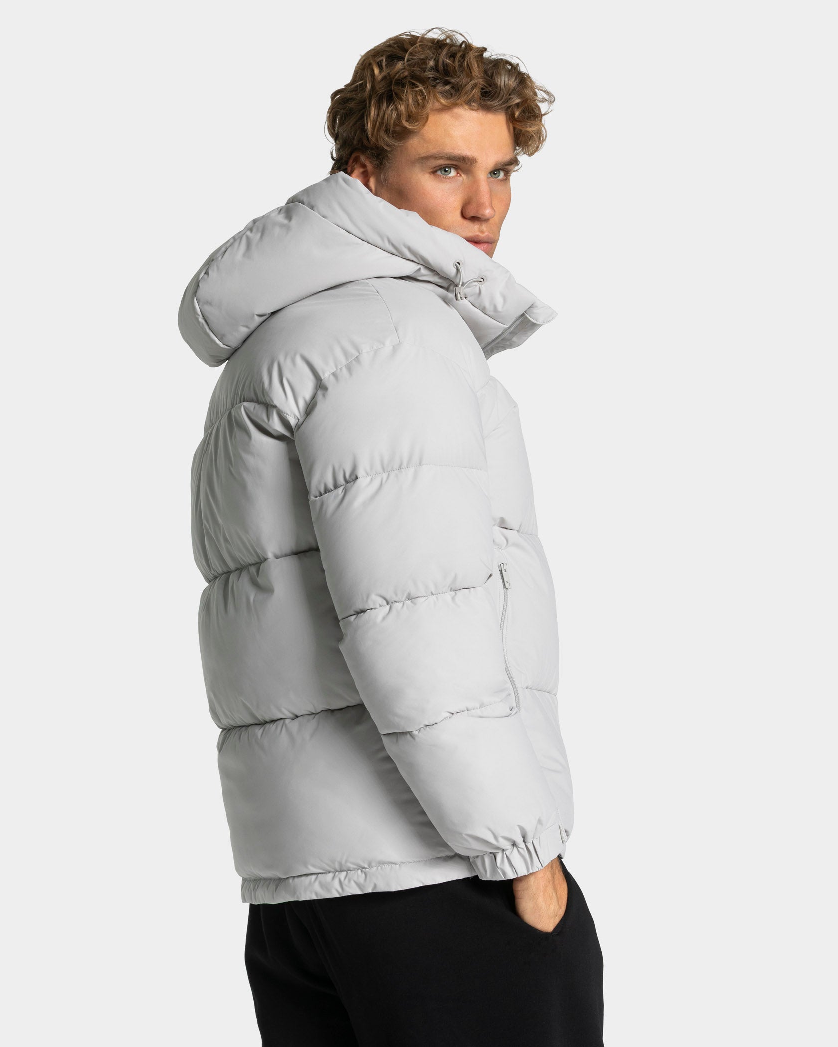 Studio Oversized Jacke "Hellgrau"