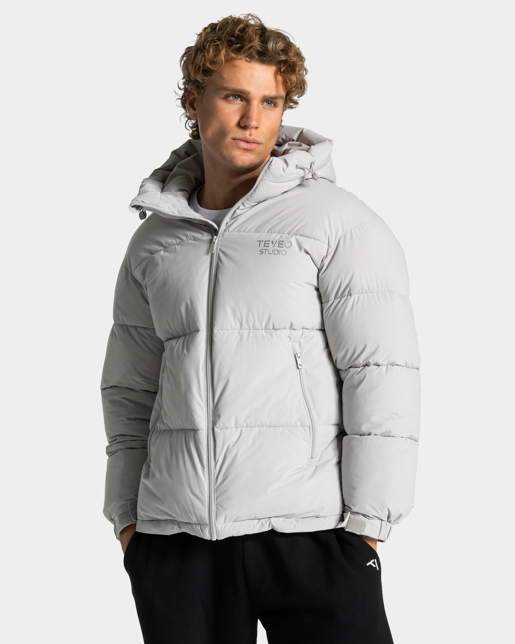 Studio Oversized Jacke "Hellgrau"