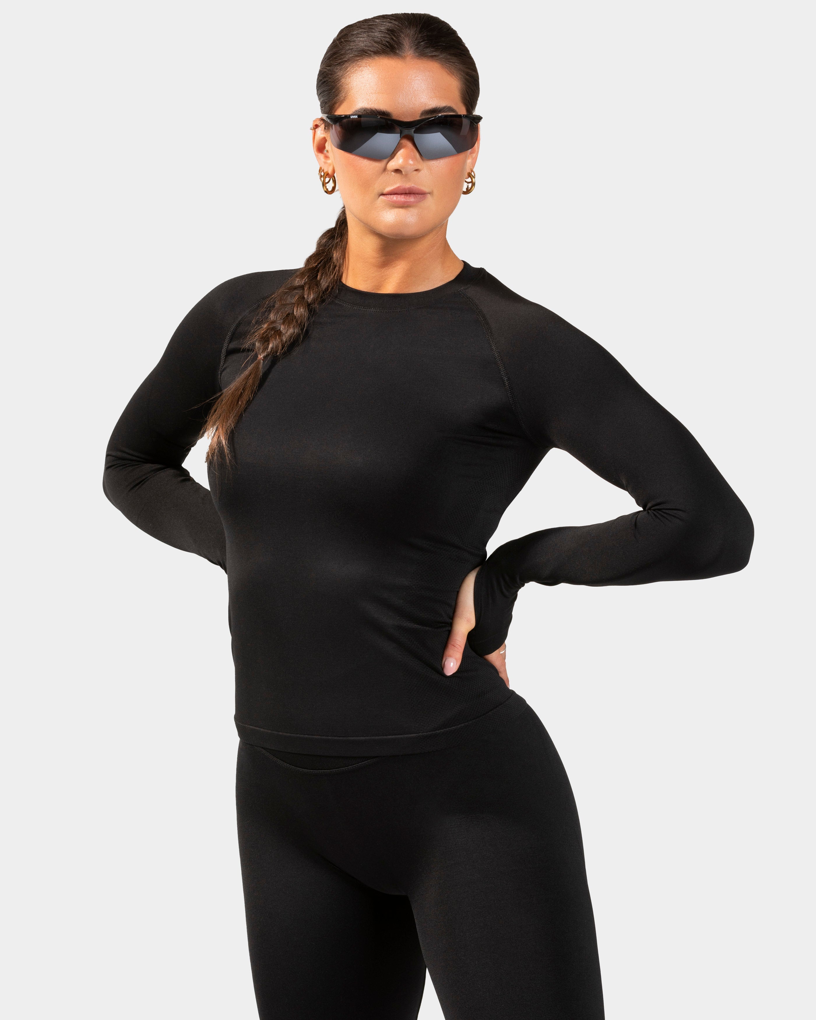 END Running Longsleeve "Schwarz"