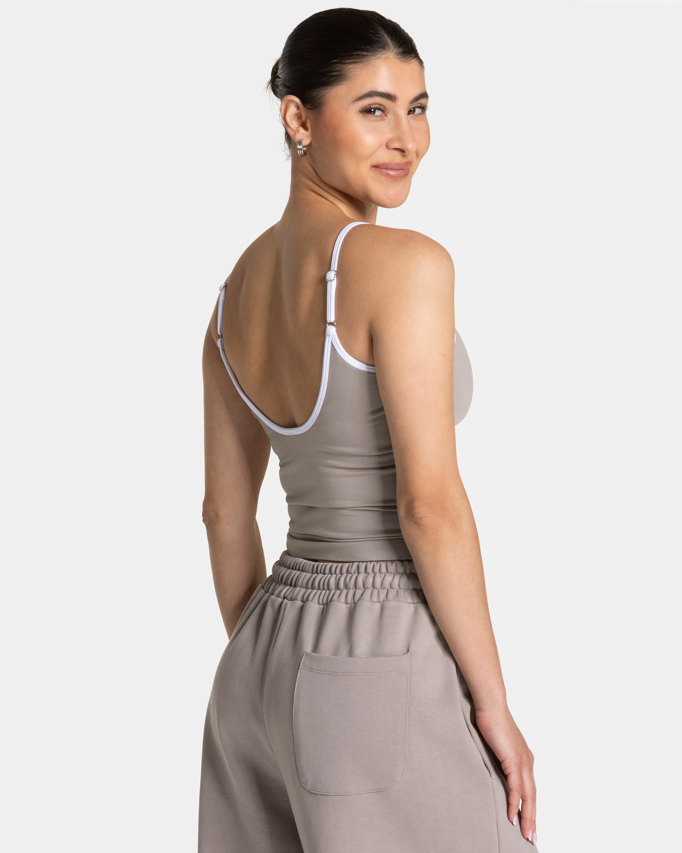 Contrastline Cami Top "Stone"