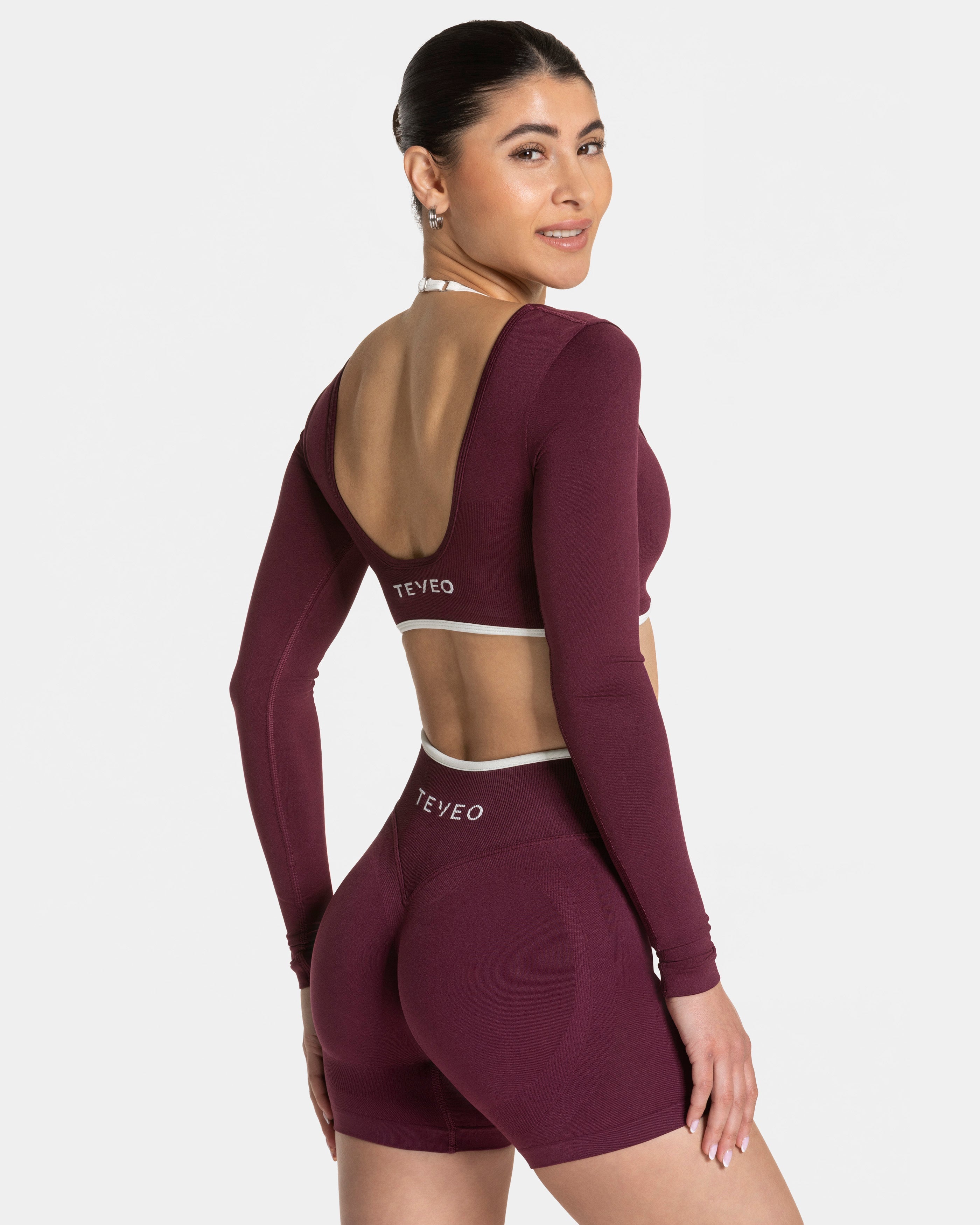 Contrastline Longsleeve "Pflaume"