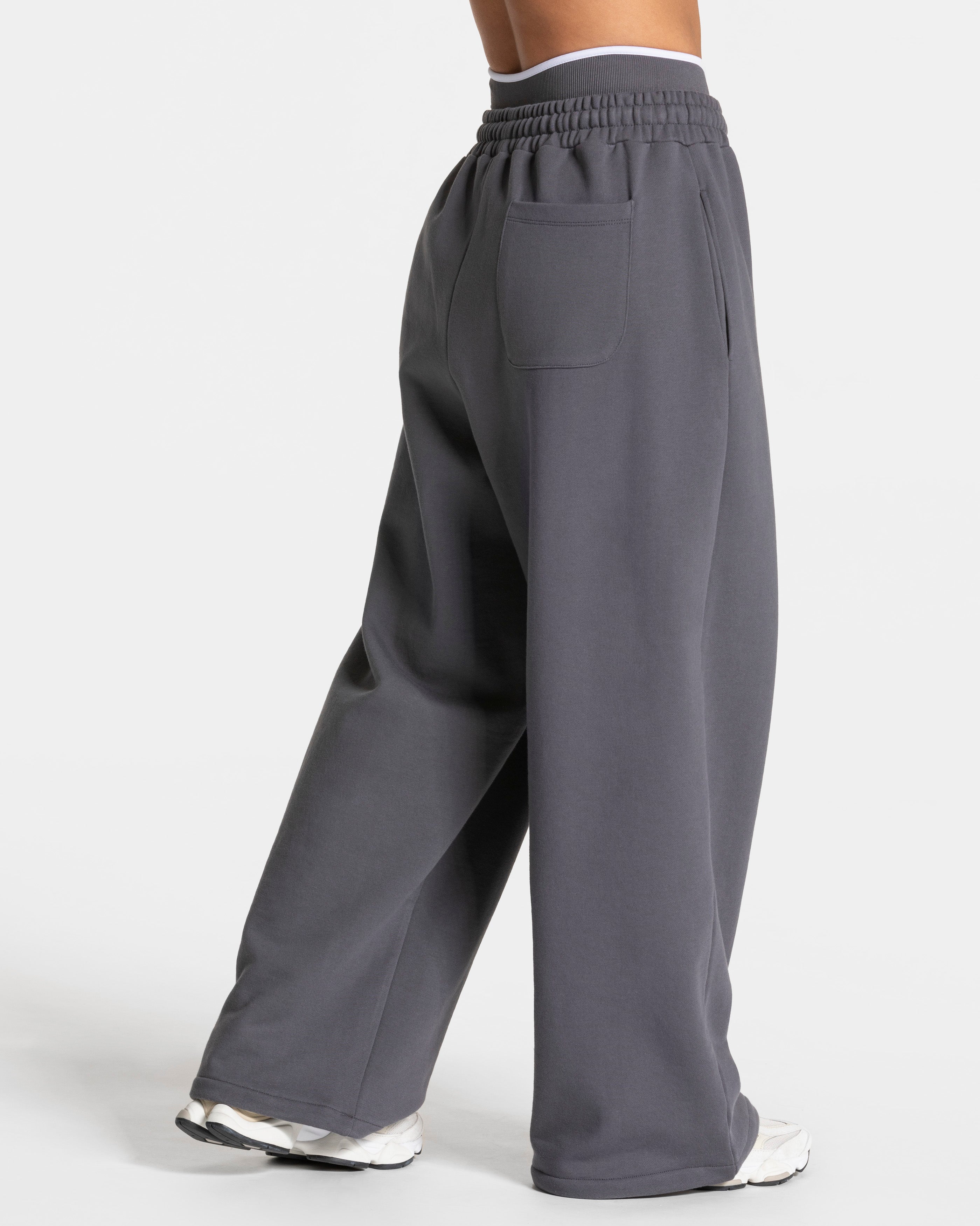 Contrastline Wide Leg Jogger "Graphit"